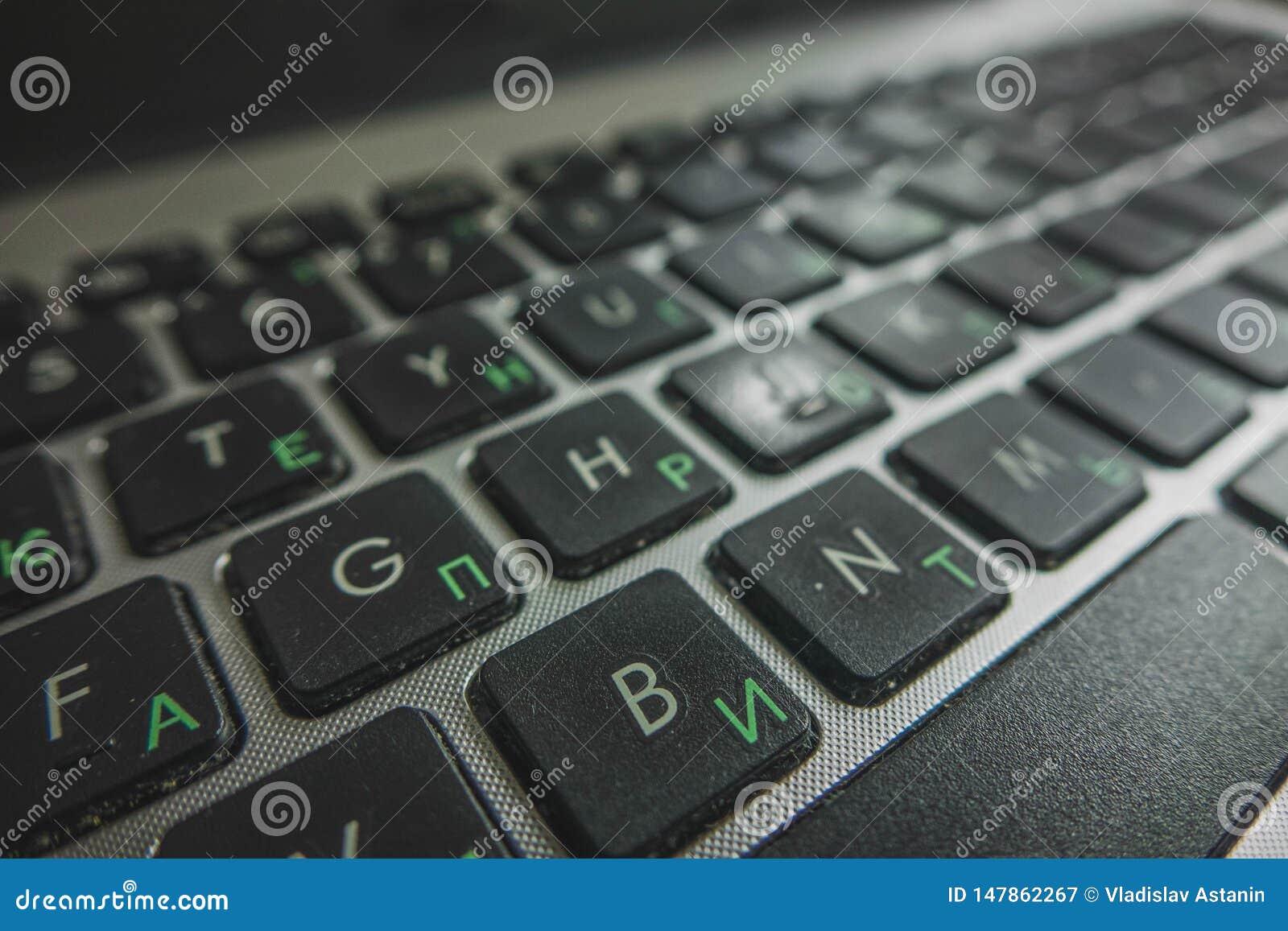 Notebook Tastatur In Zwei Sprachen Nahtlos Russisch Und Englisch Stockbild Bild Von Englisch Zwei