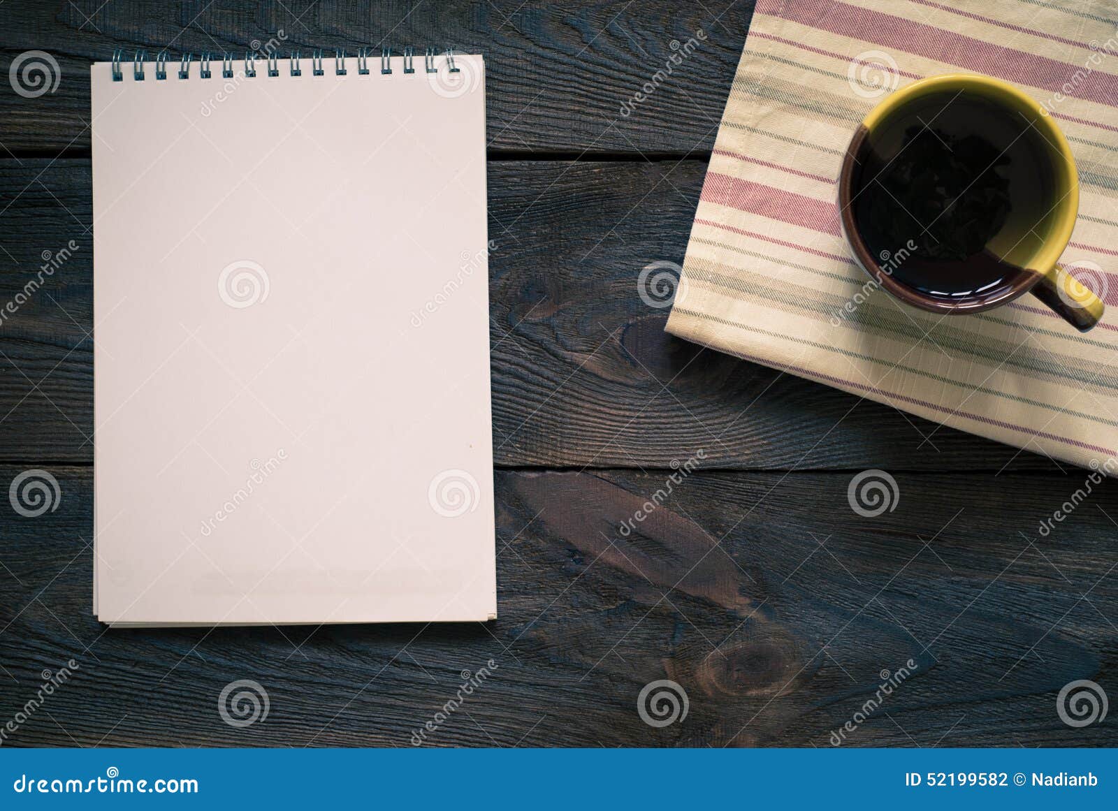 Notebook to write recipes stock photo. Image of concept - 52199582