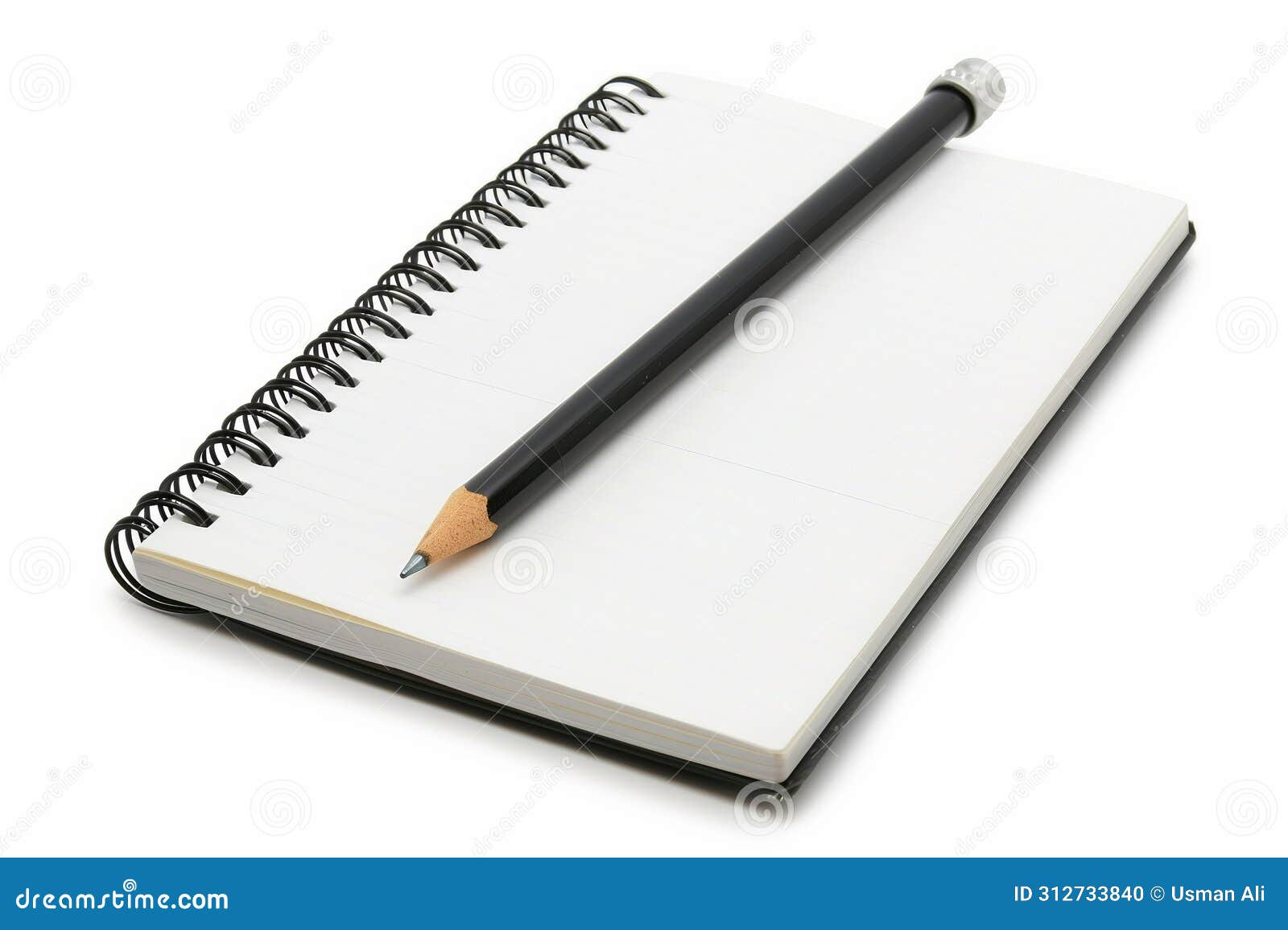 Notepad for Creative Ideas on White Background Stock Photo Image of design, memo 312733840
