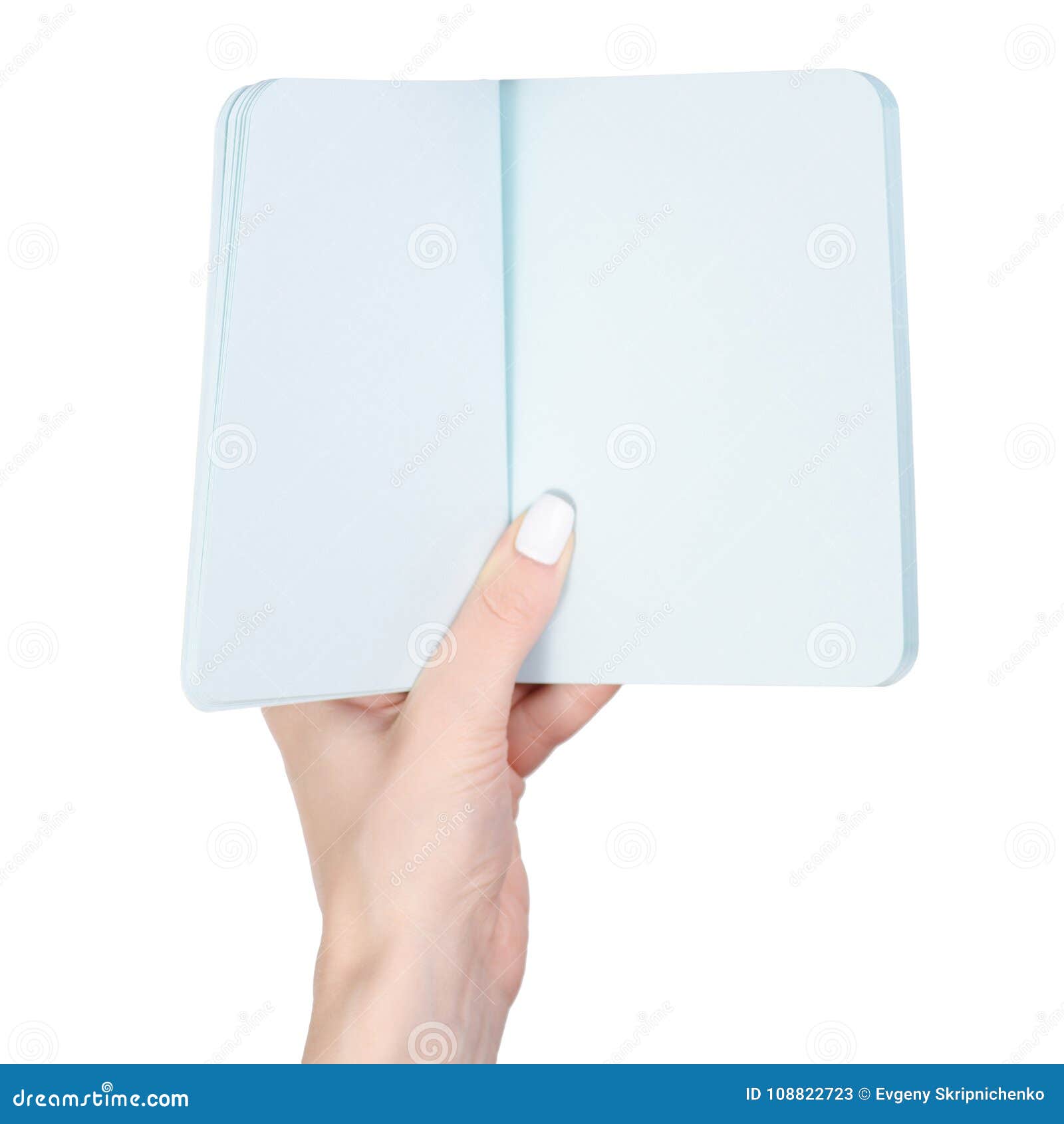 Notepad diary in hands stock image. Image of book, creative 108822723