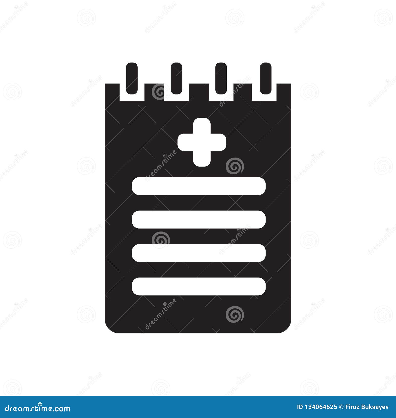 Notepad Icon Vector Isolated On White Background Notepad Sign Medical Health Symbols Stock Vector Illustration Of White Notepad
