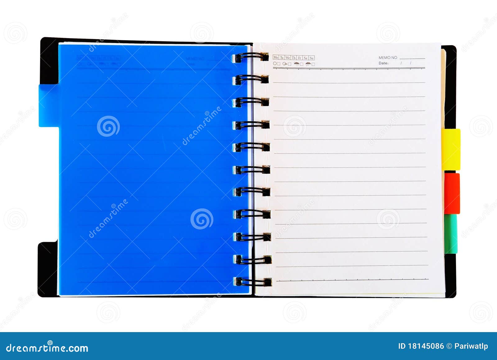Notepad Isolated On The White Background Stock Photo Image of