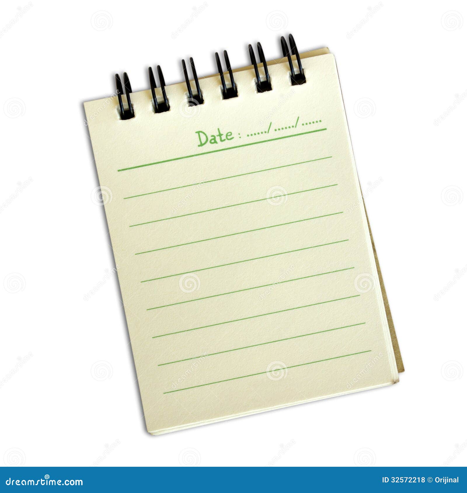 Notepad Isolated on White Background Stock Photo Image of clipping