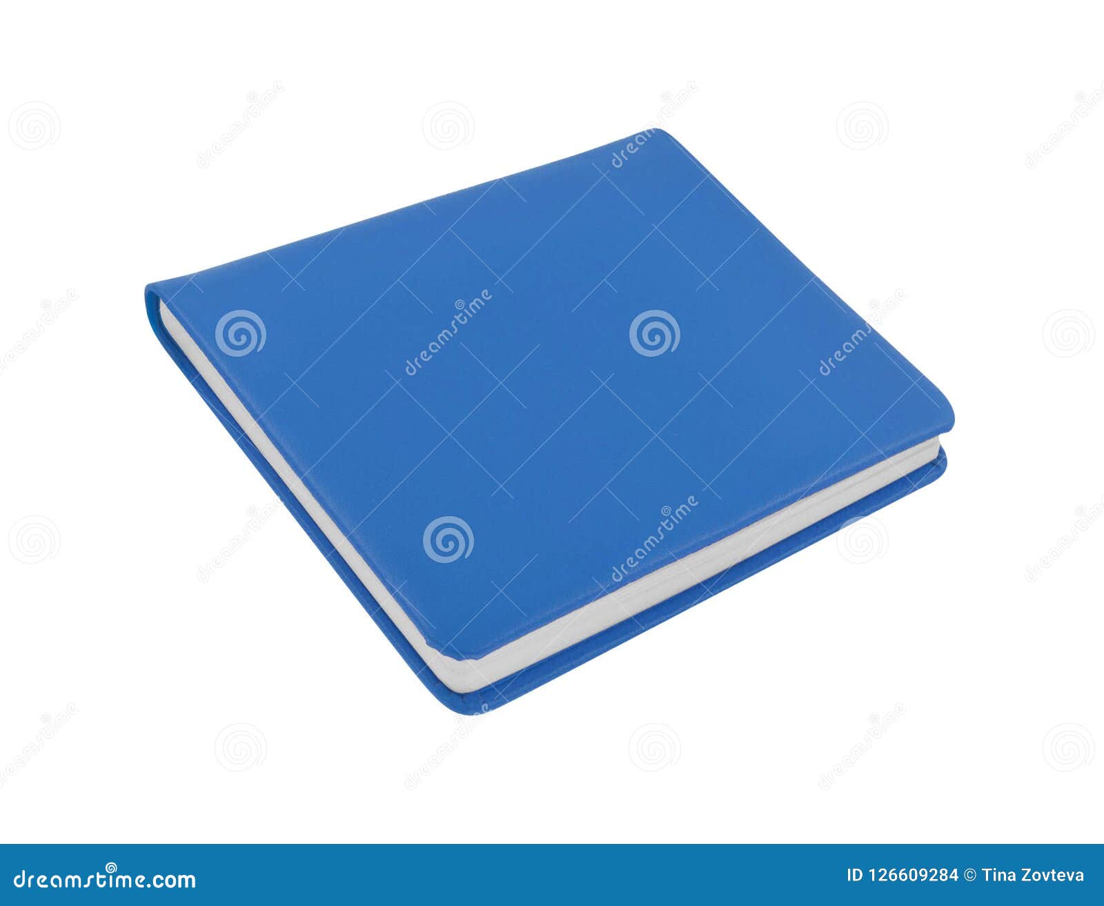 Notepad Isolated on the White Stock Photo Image of page, empty 126609284