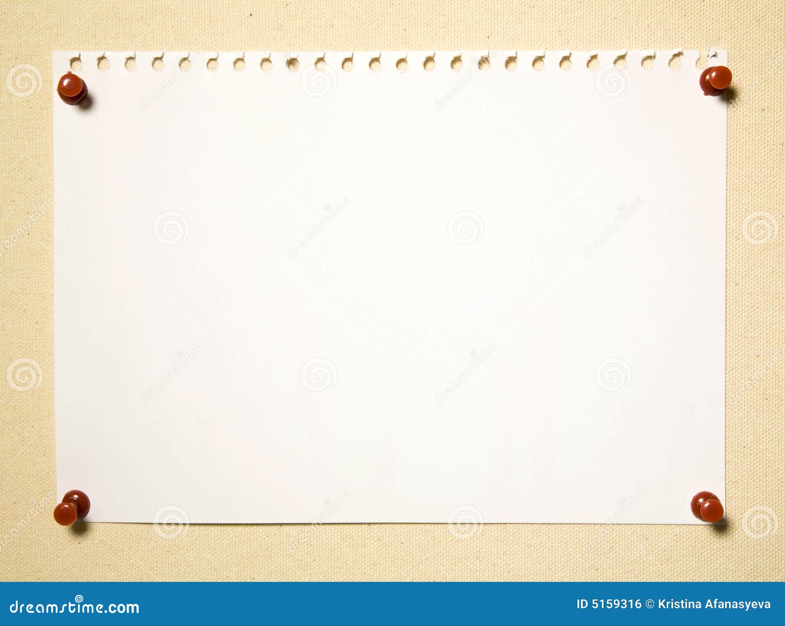 Notepad Page on Textile Background Stock Photo - Image of information,  clip: 5159316