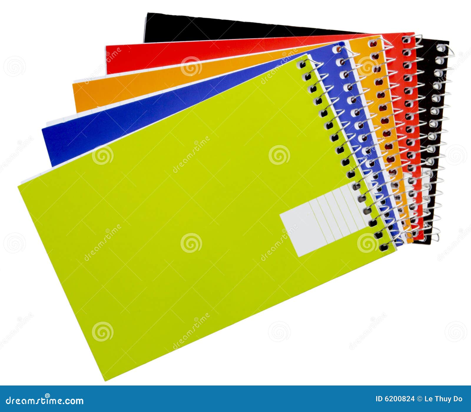 Notepads stock photo. Image of green, education, black 6200824