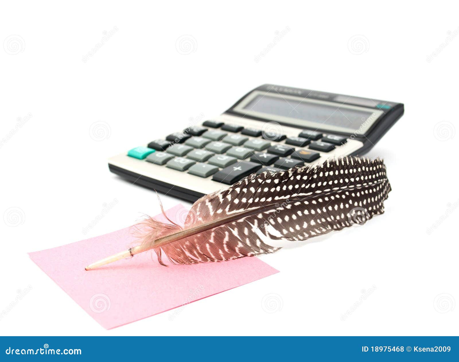 It notes and a calculator stock photo. Image of paperwork 18975468