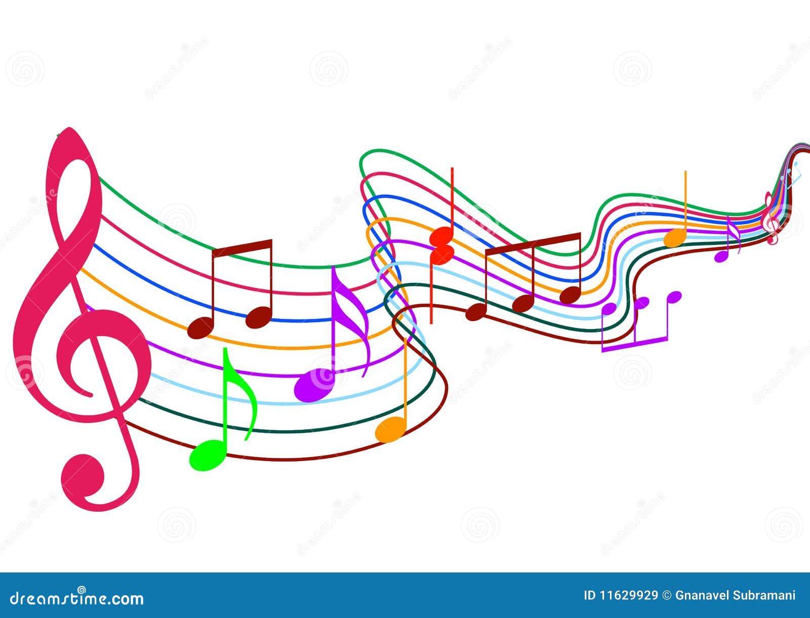 Notes de  musique  illustration stock Illustration du 