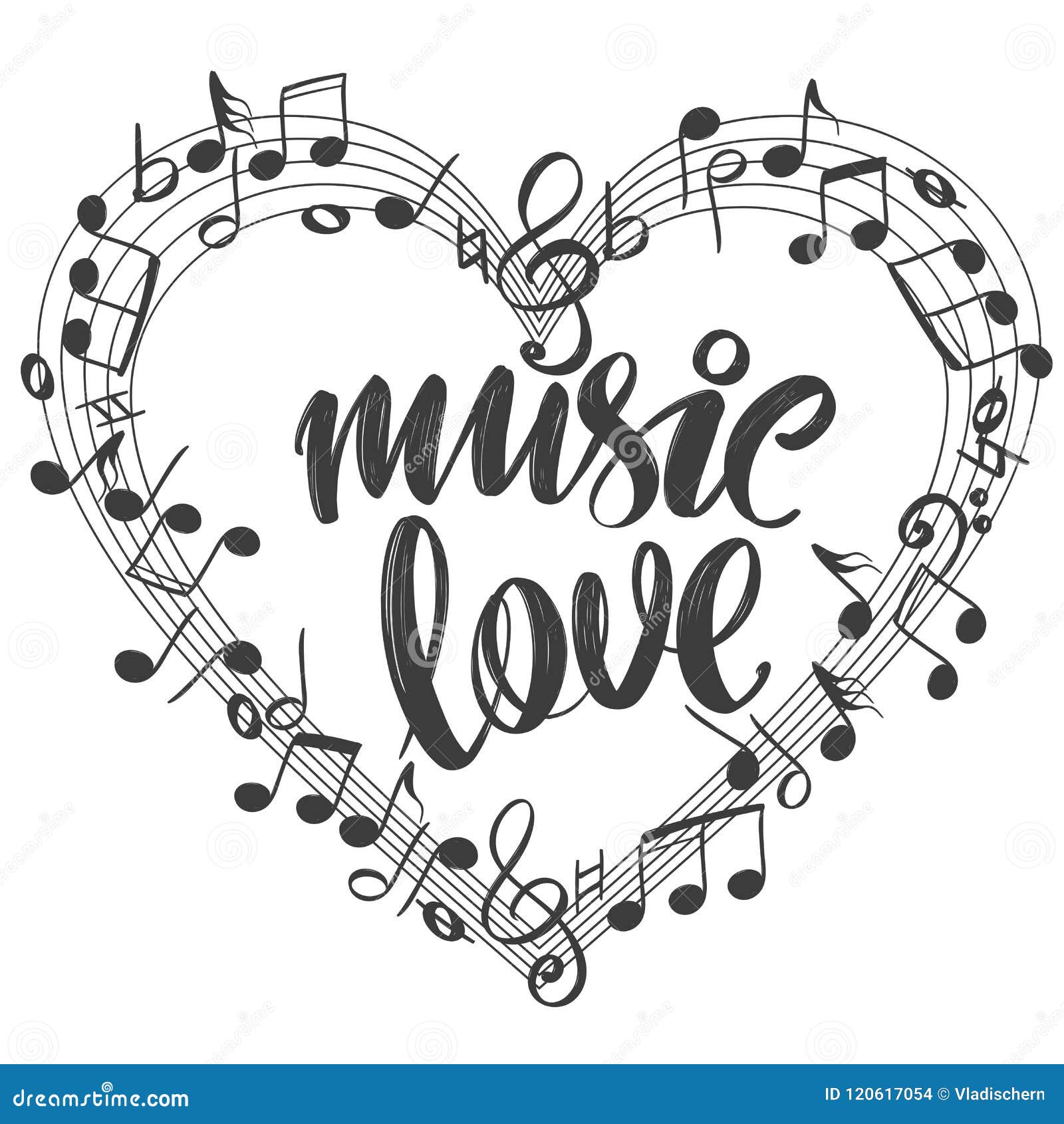 Mural Voiture MUSIQUE COEUR HEART LOVE Amour Note 139+