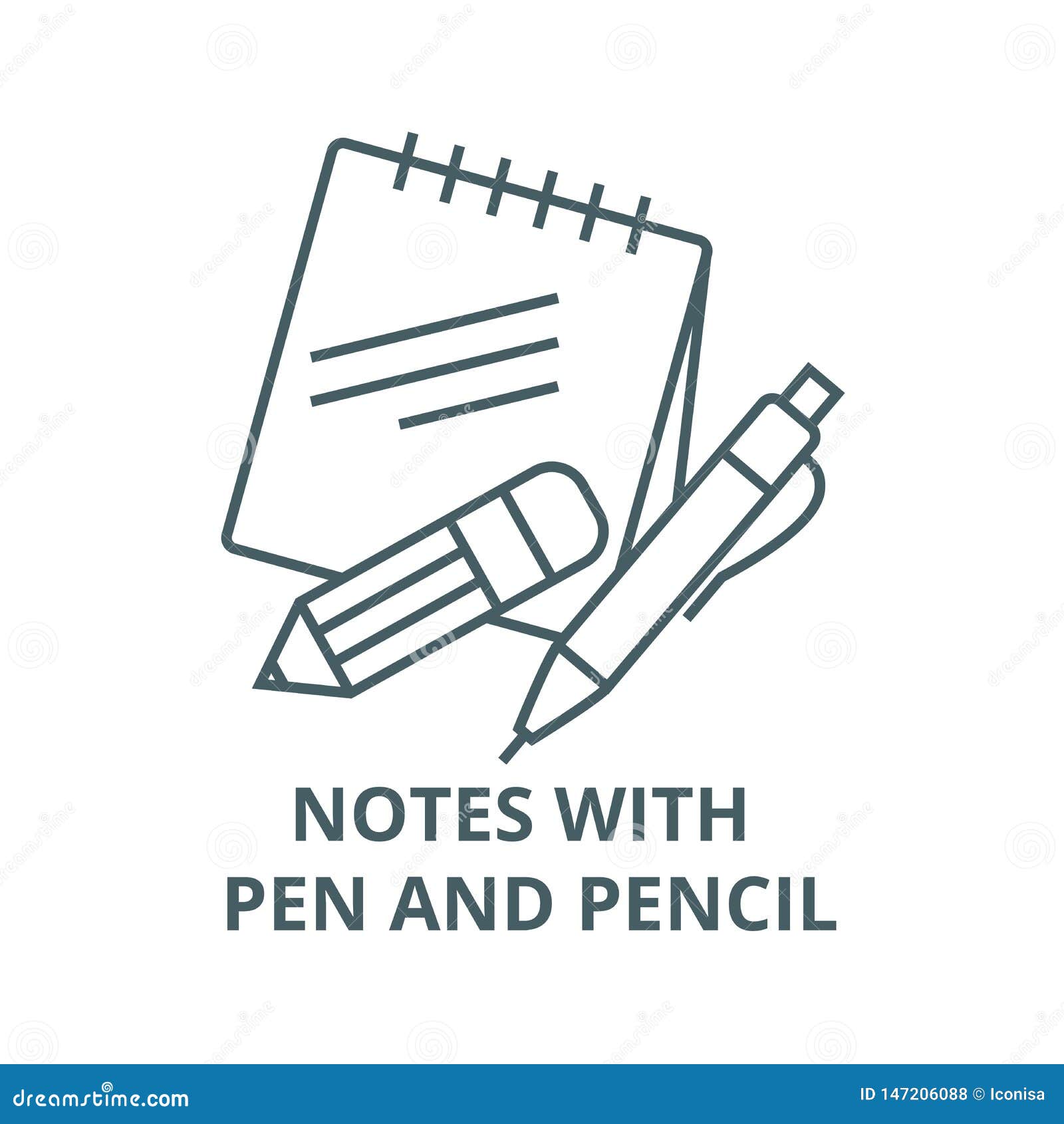 pen v pencil notes for memory retention