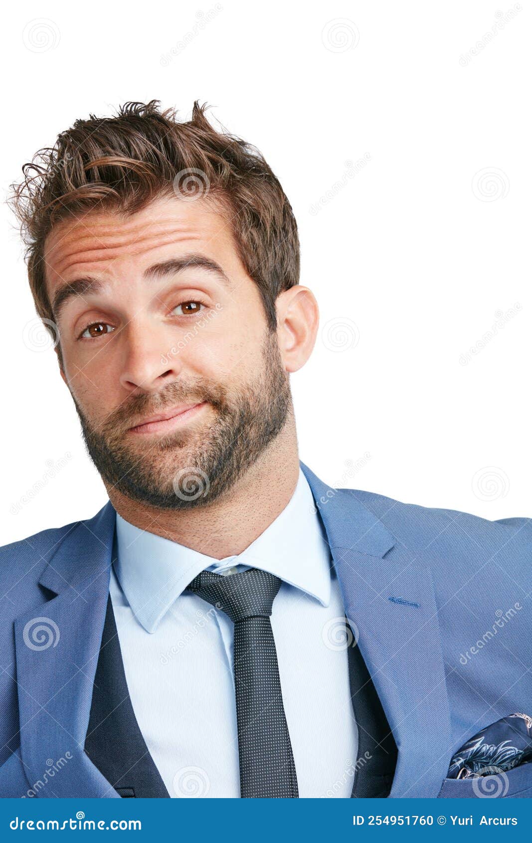 nothing kills a career like complacency. studio shot of a handsome businessman looking complacent against a white