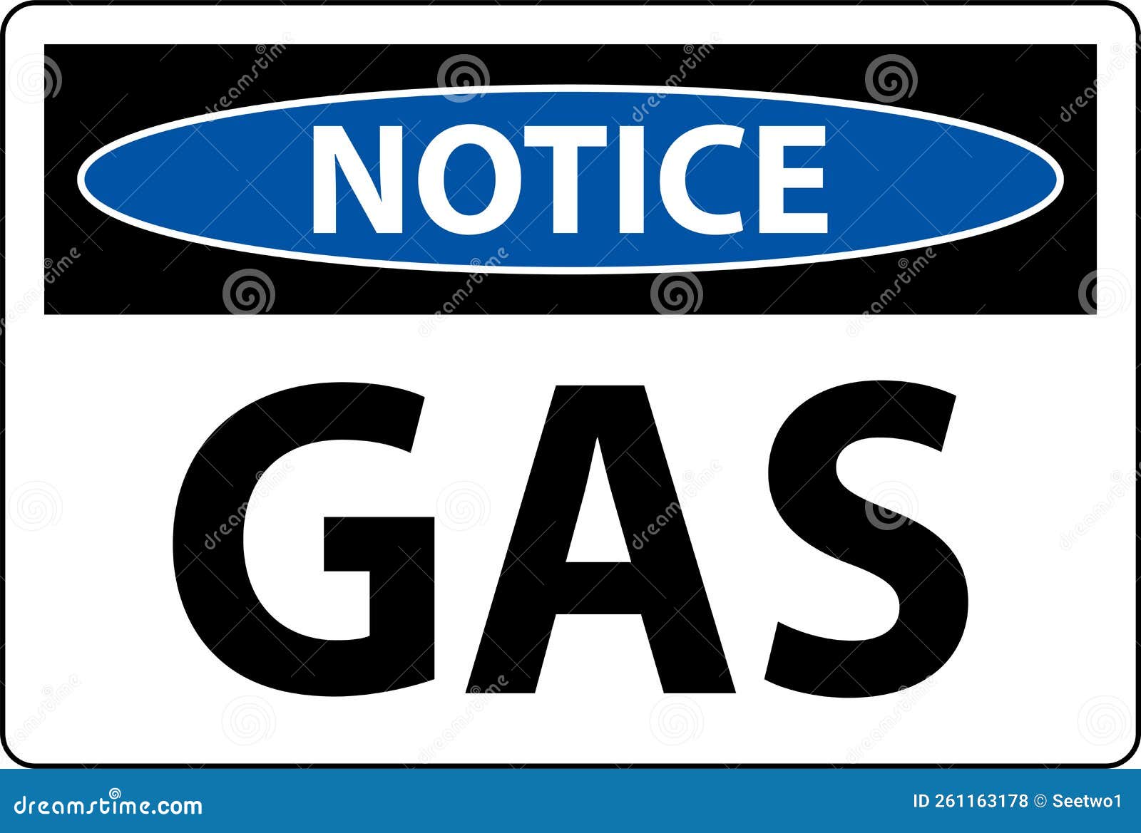 Notice Flammable Sign GAS on White Background Stock Vector Illustration of caution, flammable