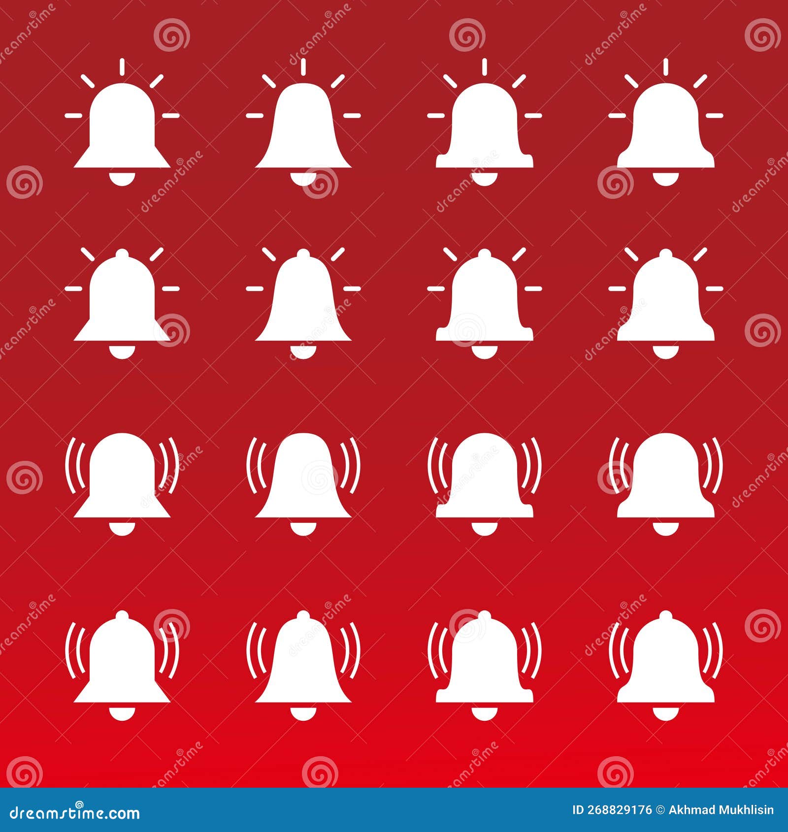Notification Bell Icon for Messages. Smartphone App Vector