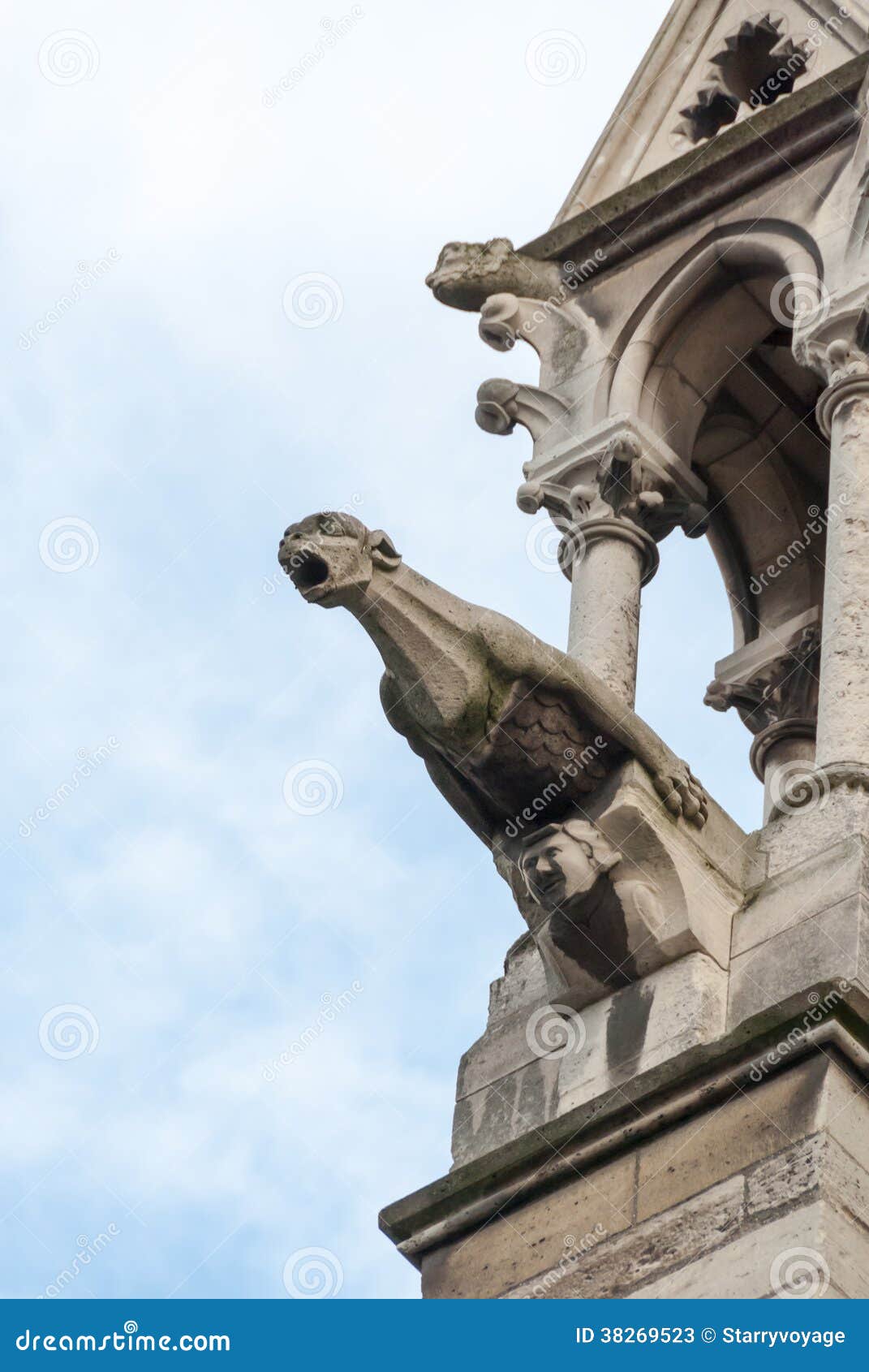 Notre Dame Gargoyle Statue stock image. Image of church 38269523