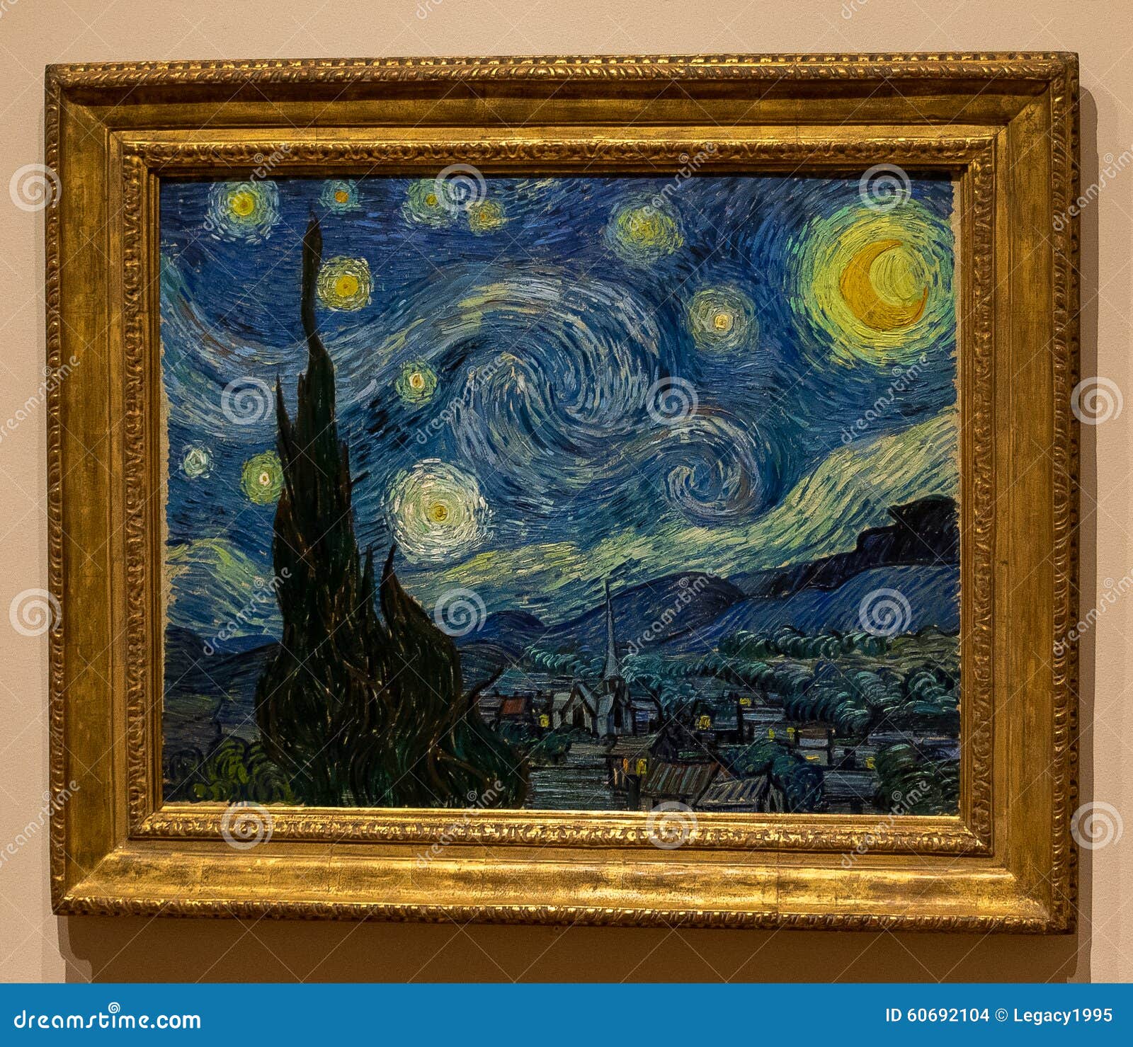 Notte Stellata Di New York MOMA, Vincent Van Gogh Immagine Stock
