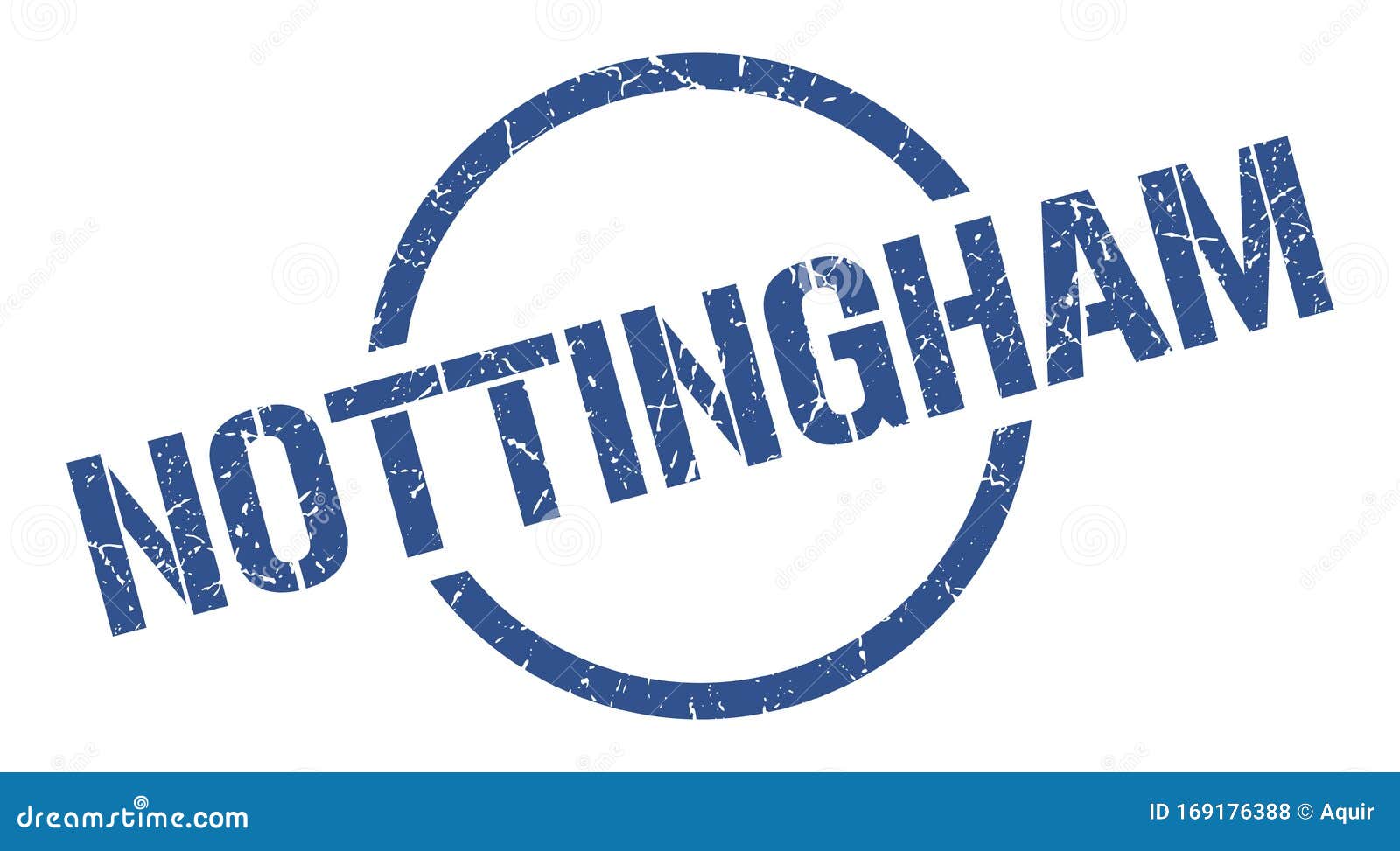 Nottingham Stamp. Nottingham Grunge Round Isolated Sign Stock Vector