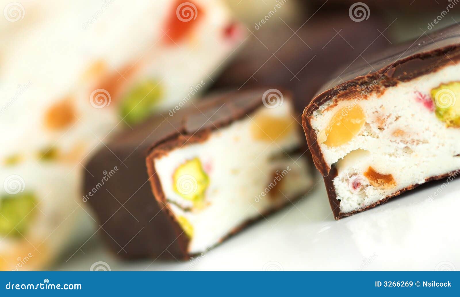 Nougat stock image. Image of sliced, fruit, close, coating 3266269