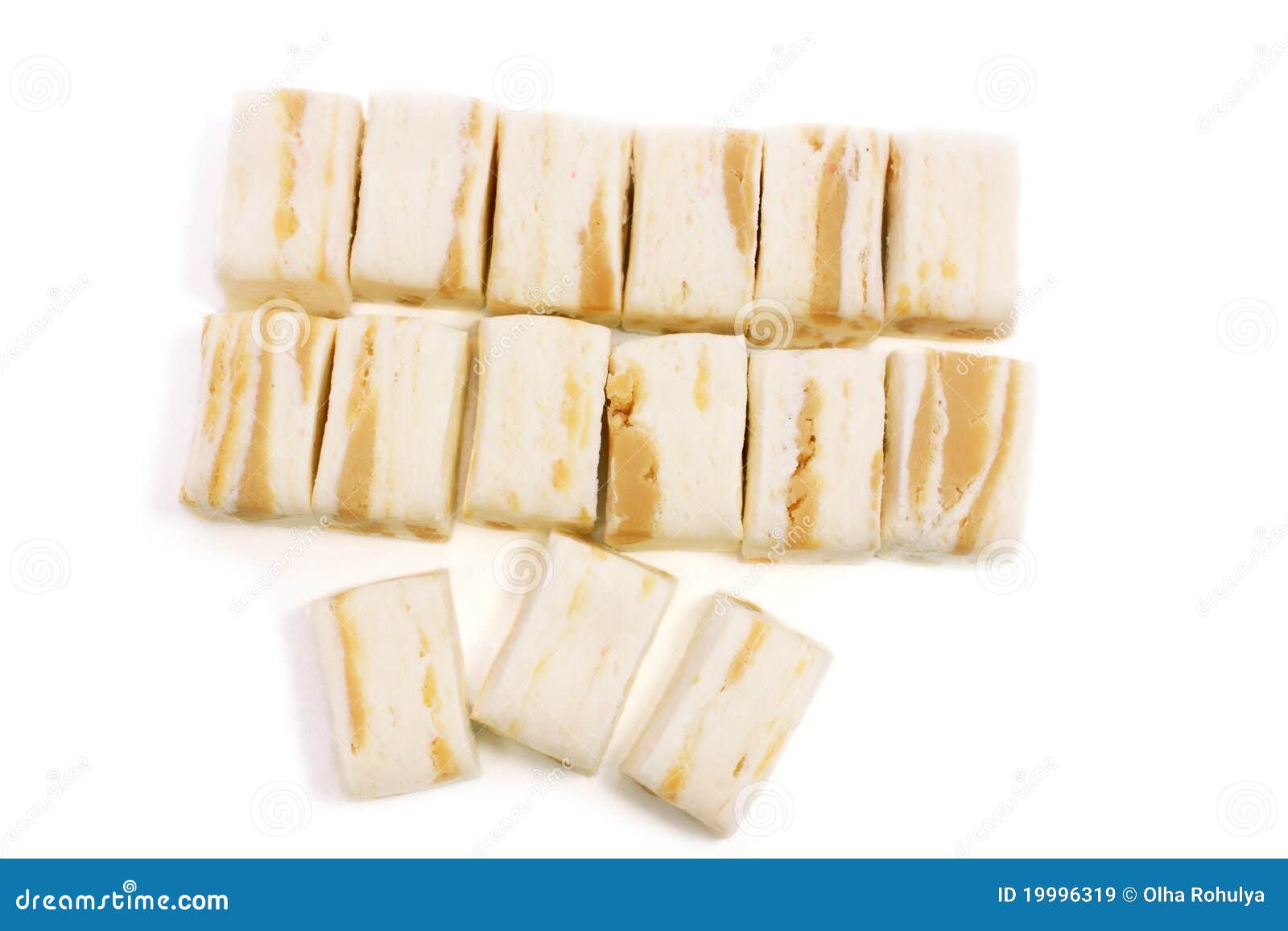 Nougat and caramel stock image. Image of natural, nougat 19996319