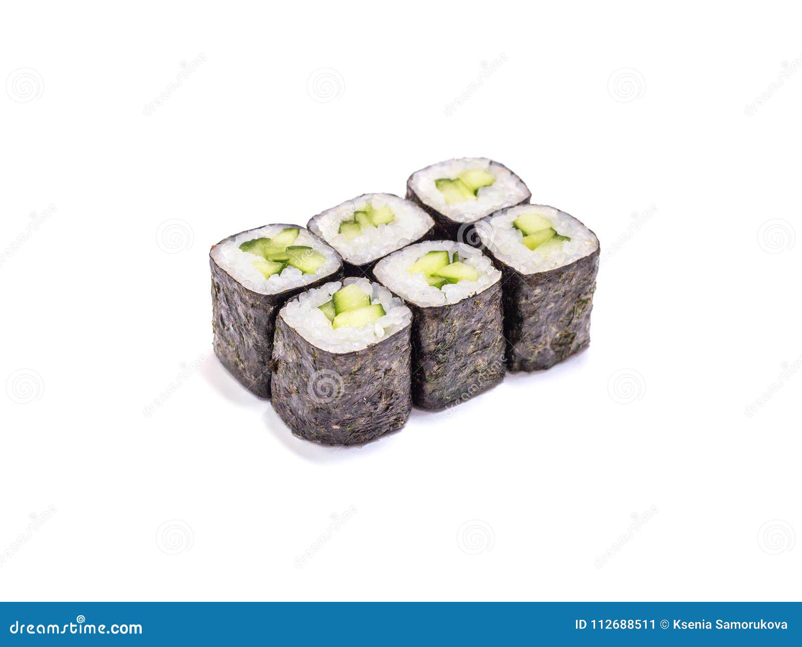 Leeg de prullenbak Intens Leeds Nourriture Japonaise : Petits Pains Avec Le Maki De Kappa De Concombre  Image stock - Image du kappa, roulement: 112688511