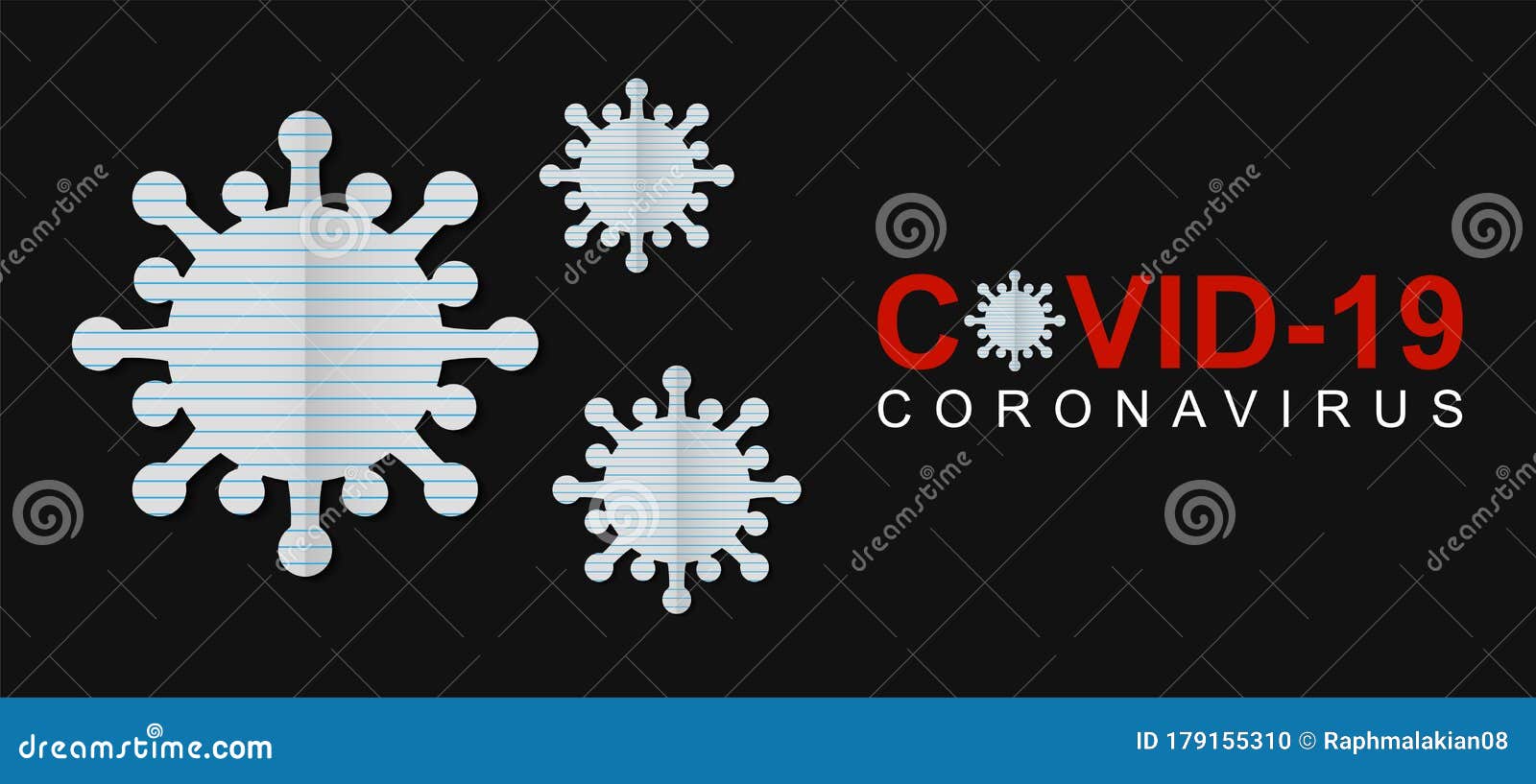 novel coronavirus 2019 n-cov. creative coronavirus  idea. creative coronavirus  concept in paper cut style and black