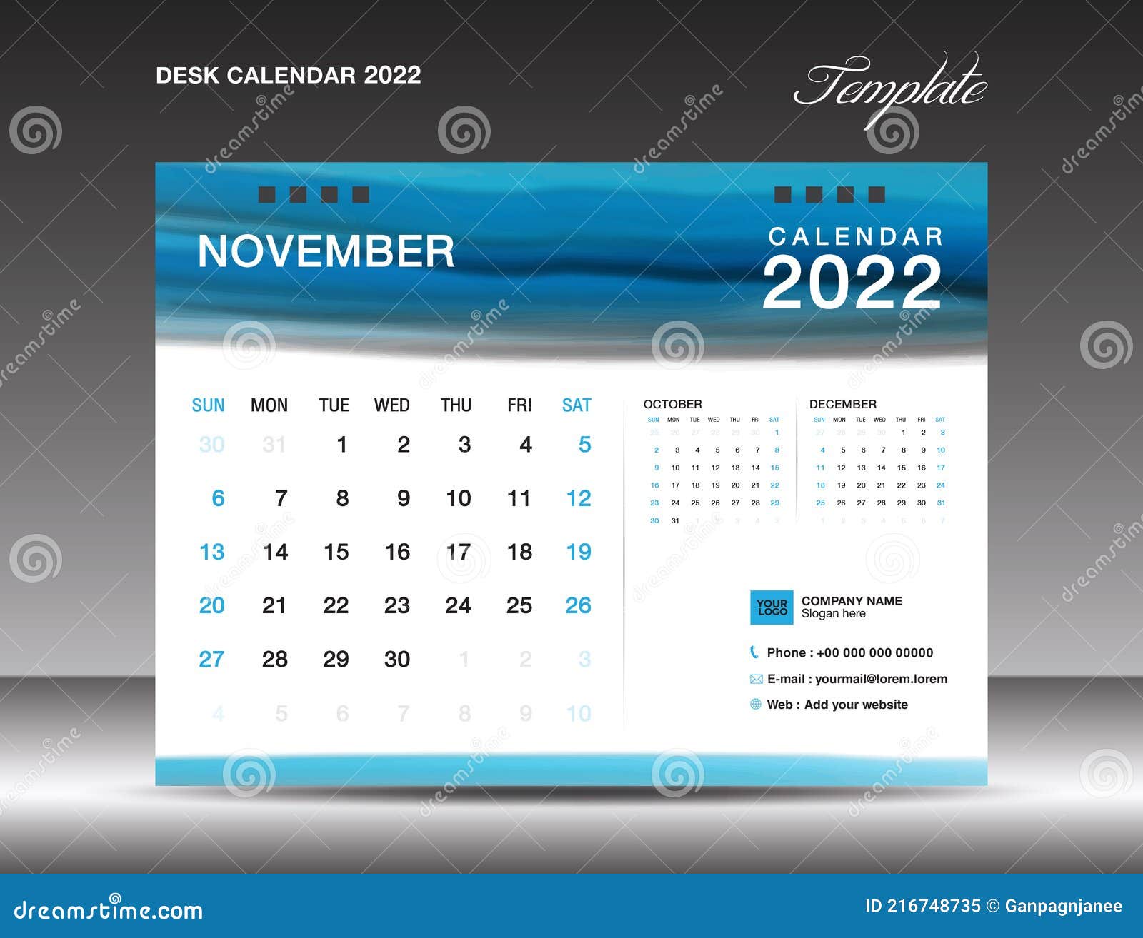 November 2022 Desktop Calendar Desk Calender 2022, November Month Template, Calendar 2022 Template,  Planner, Simple, Wall Calendar Design Stock Vector - Illustration Of  January, Desk: 216748735