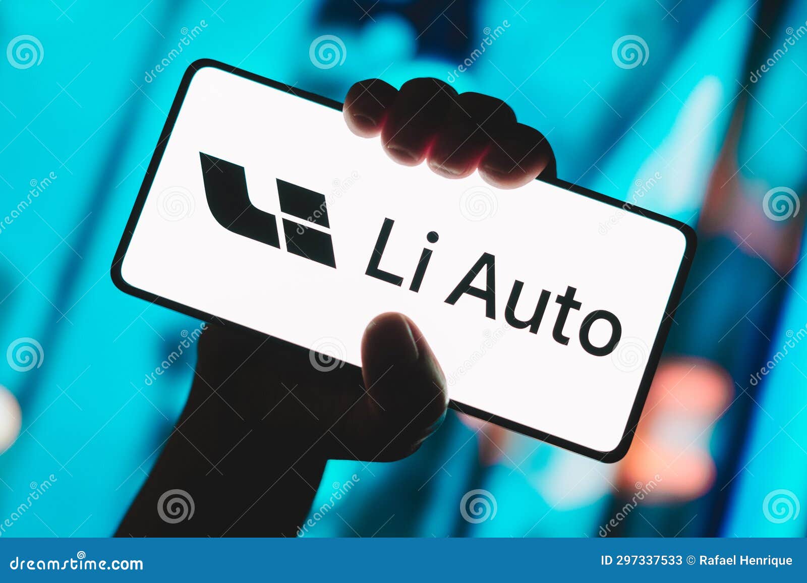 November 14, 2023, Brazil. in this Photo Illustration, the Li Auto Logo ...