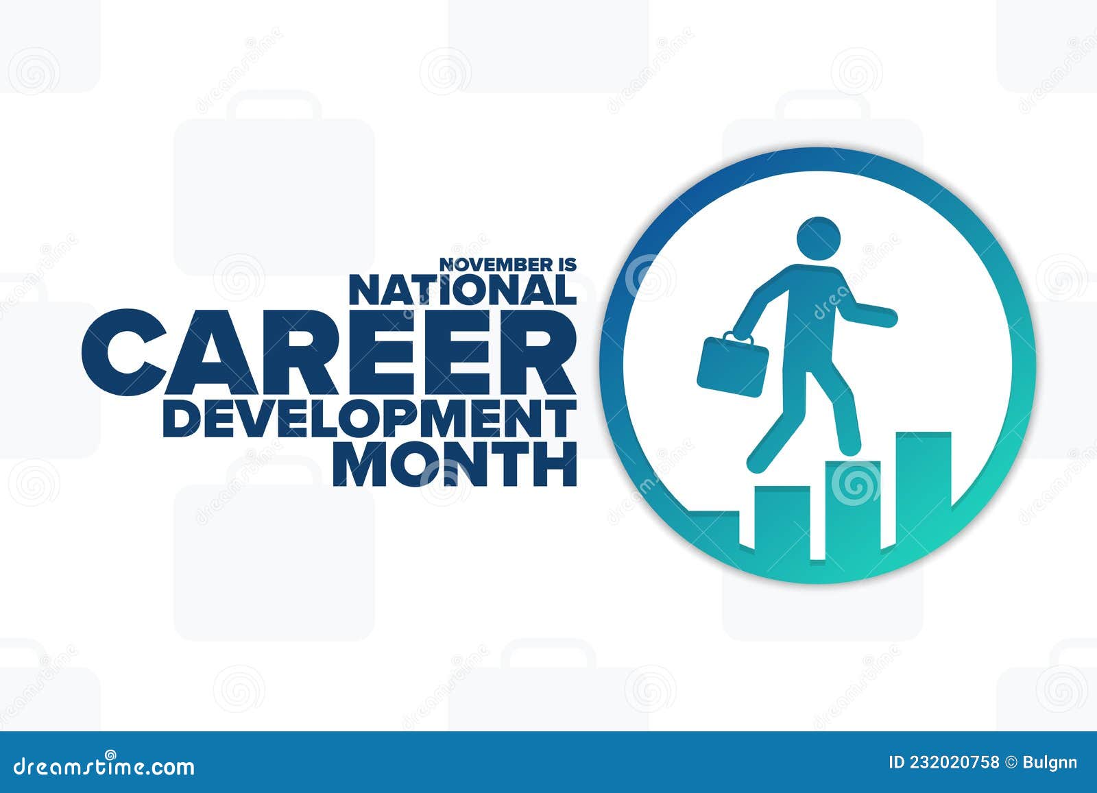 November is National Career Development Month. Holiday Concept Stock
