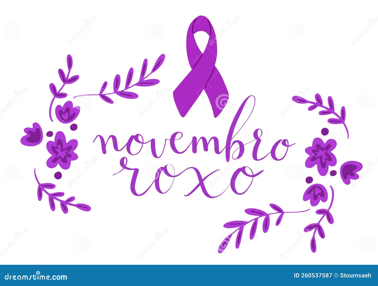 Novembro Tradução Para O Roxo Da Campanha Brasileira Roxa De