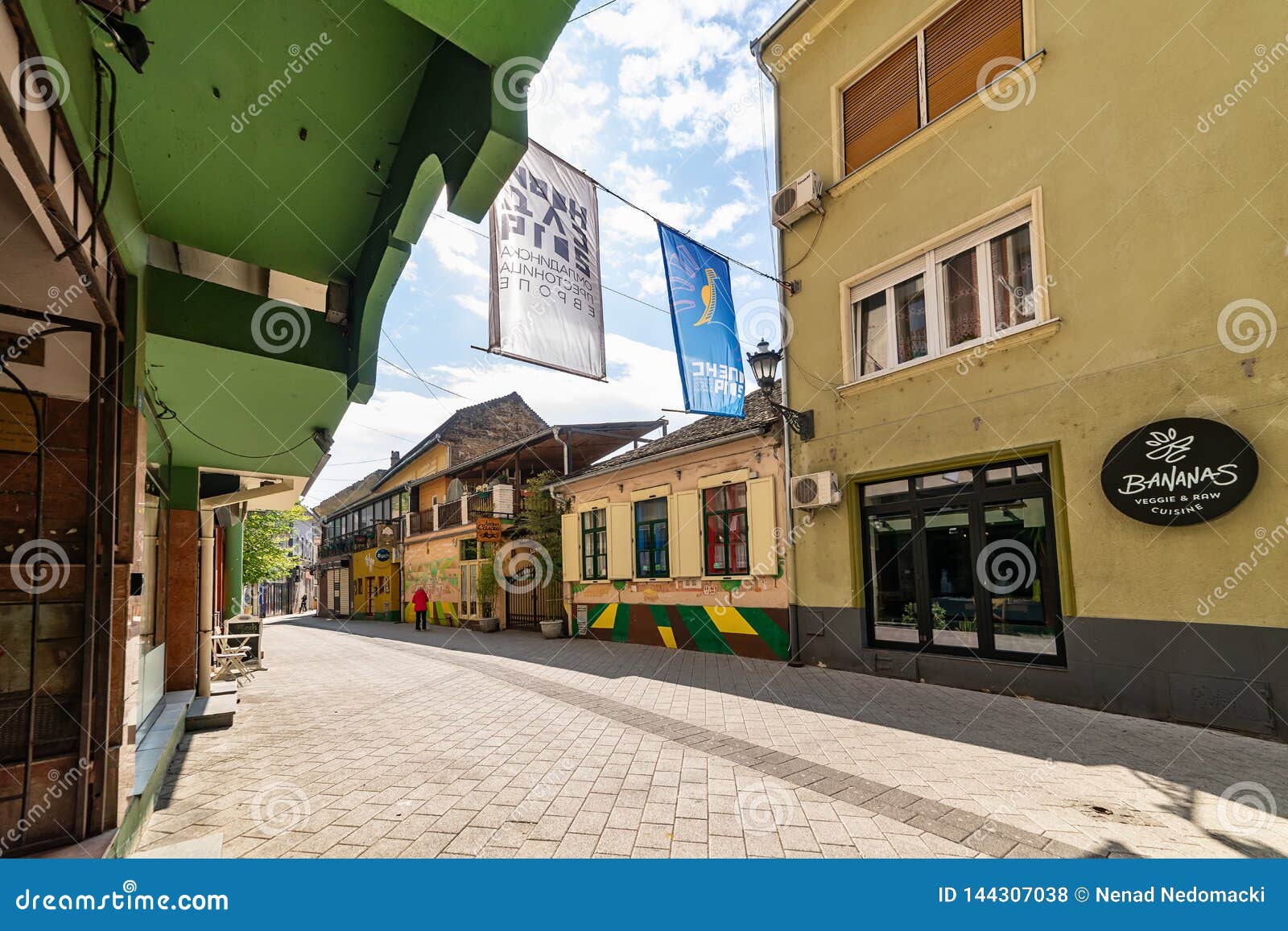 Old Street of Novi Sad Serbia City Center. Editorial Stock Photo ...