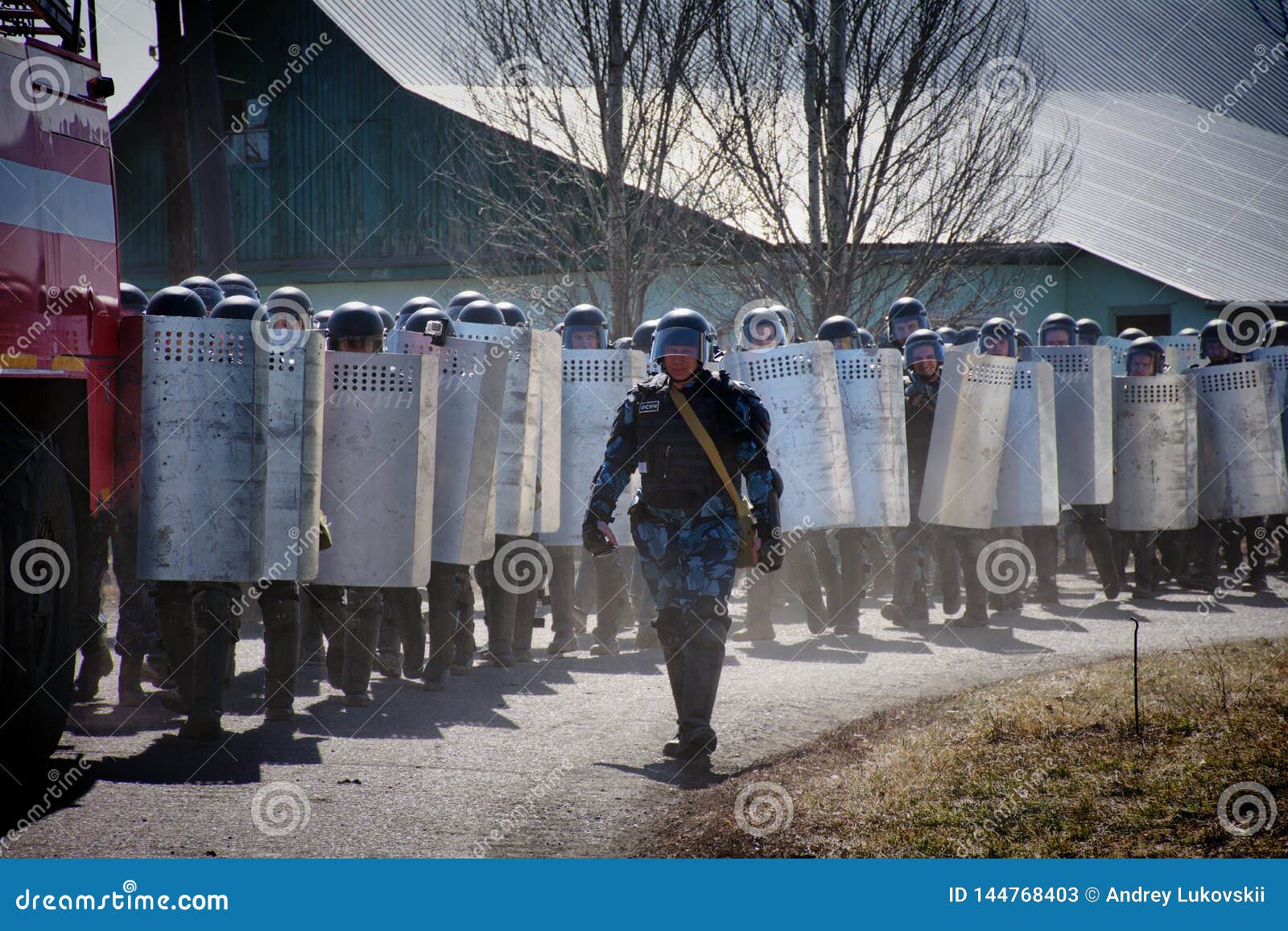 Exercises on Suppression of Revolt in Prison Editorial Stock Photo ...