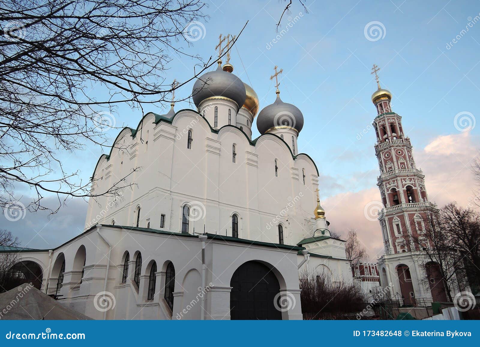 novodevichy convent in moscow. smolensk icon cathedral