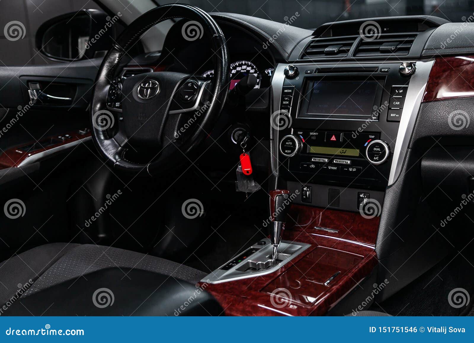 Novosibirsk Russia June 22 2019 Toyota Camry Editorial