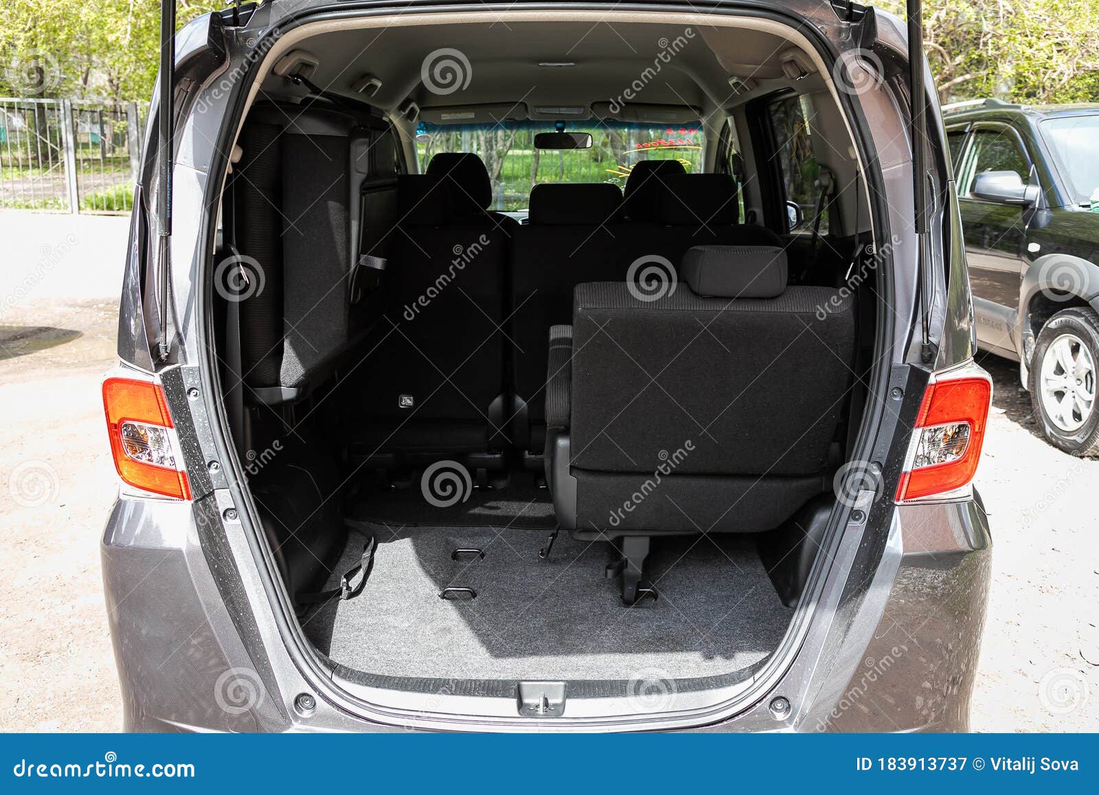 Novosibirsk Russia May 03 Honda Freed Stock Image Image Of Rear Modern