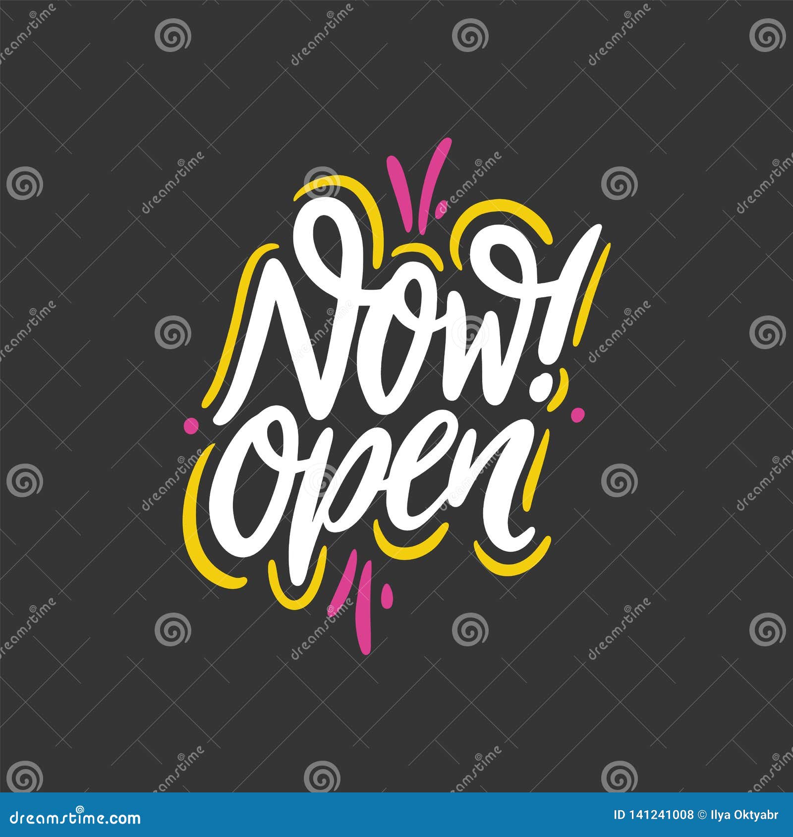 Opening soon poster design isolated black Vector Image