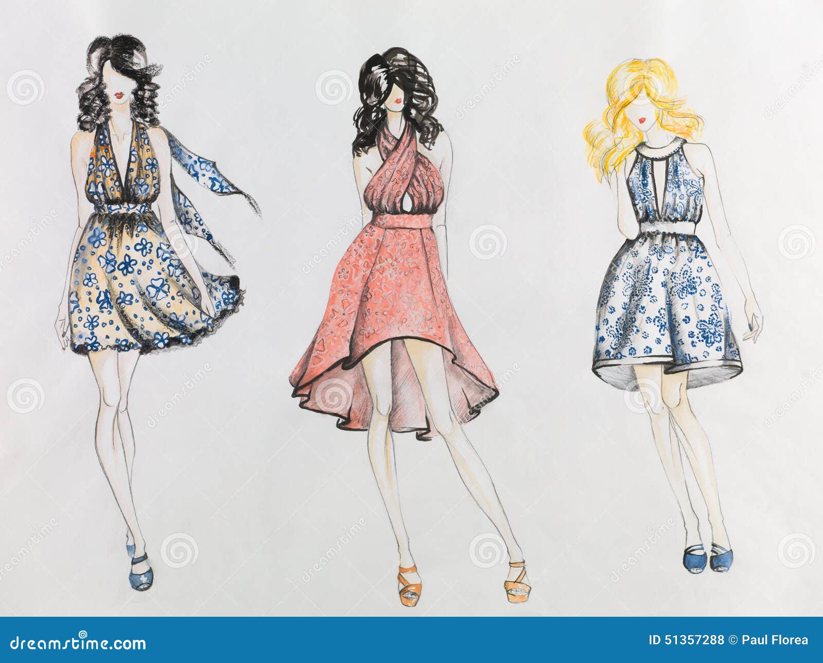 Girl drawing. How to draw a girl dress drawing. #fashiongirl #fashion ... |  TikTok