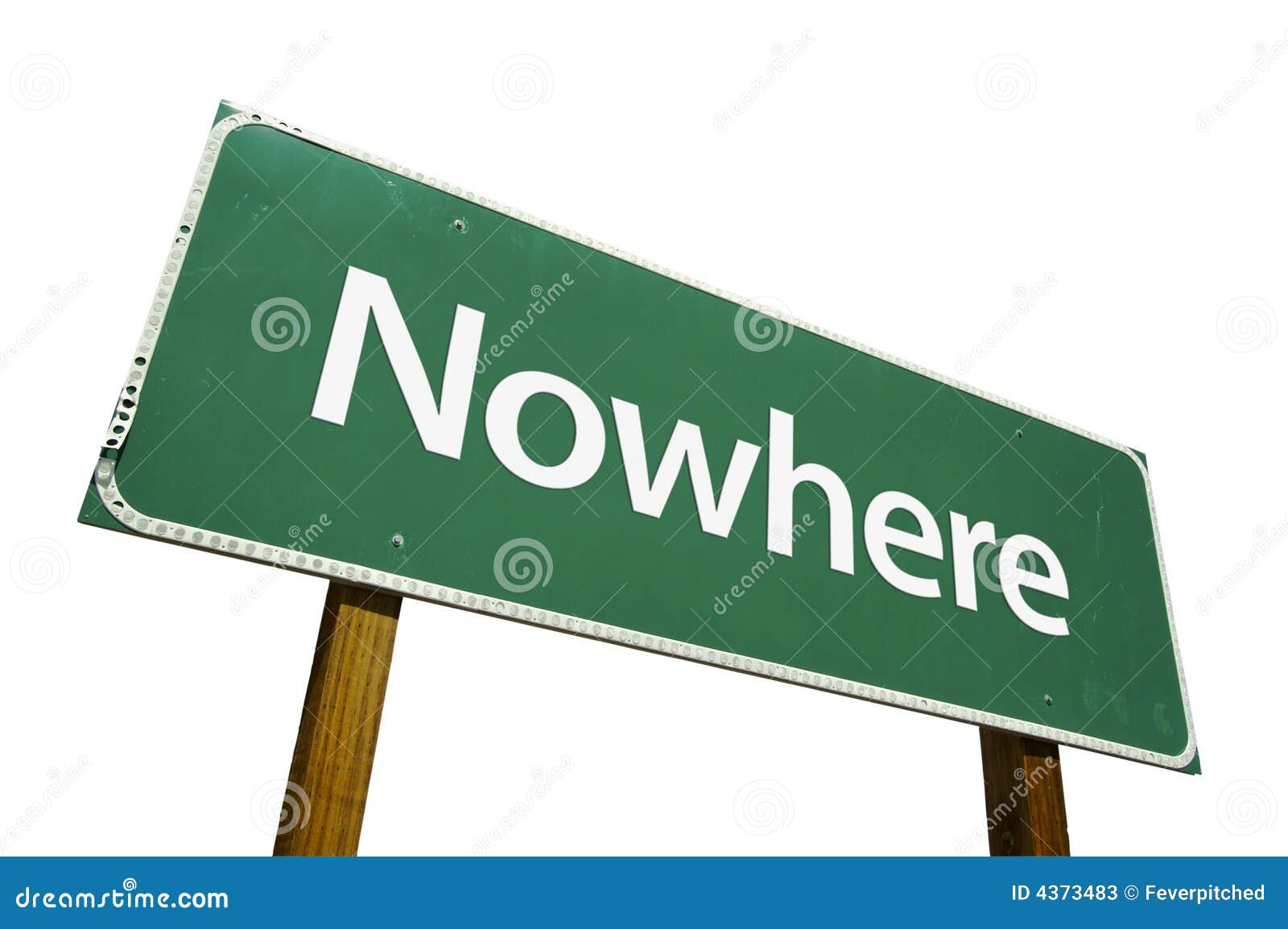 Nowhere Road Sign Stock Photos Image 4373483