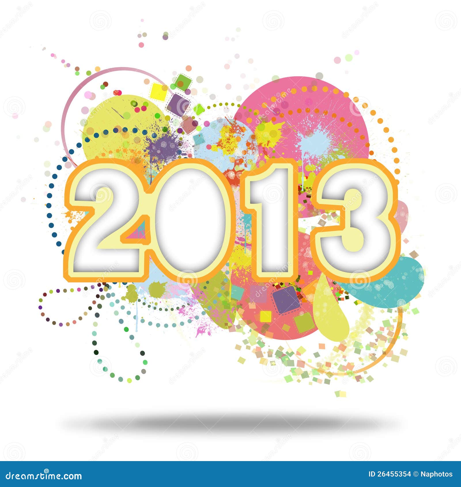 Szczęśliwy nowy rok 2013, nowy rok karta