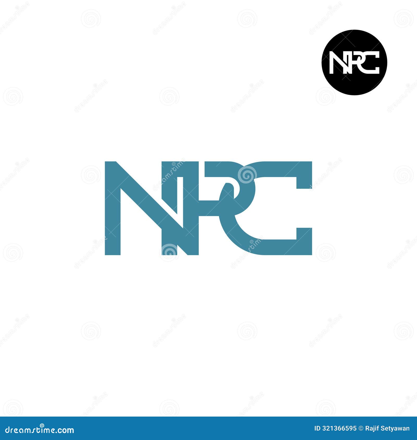 npc logo letter monogram  initials