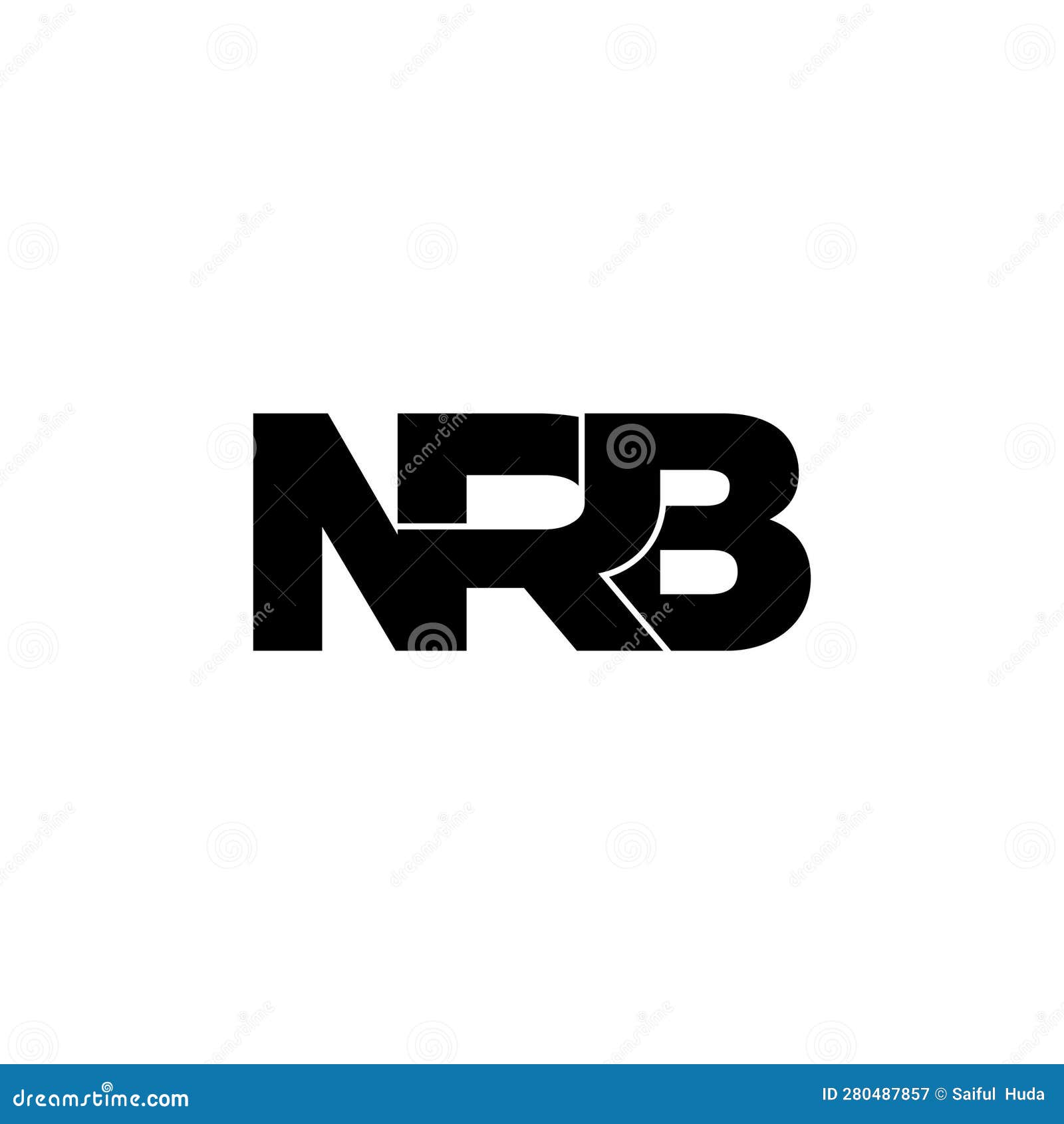 nrb letter monogram logo  