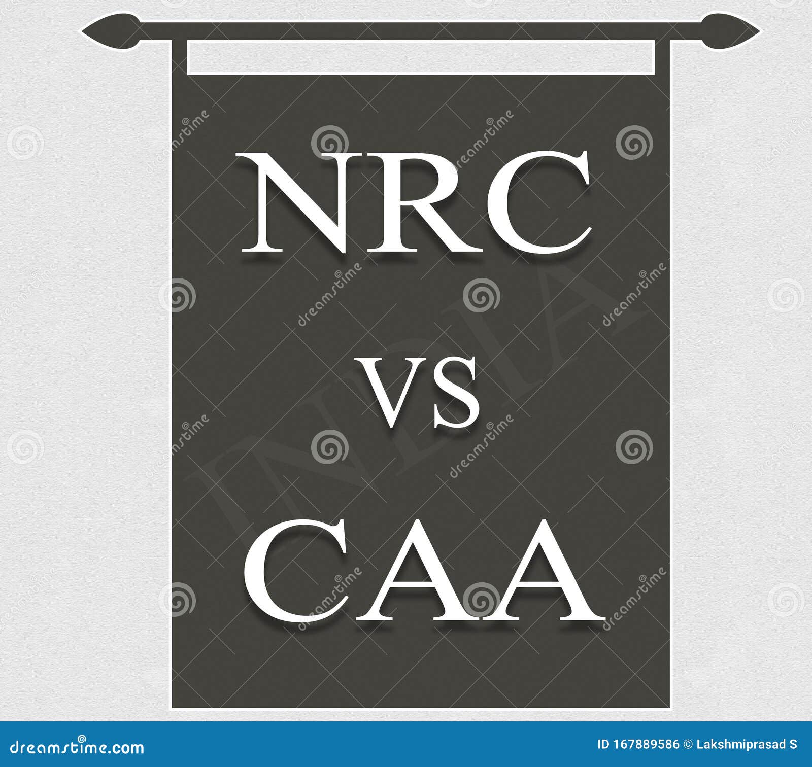 nrc vs caa showing on black banner.