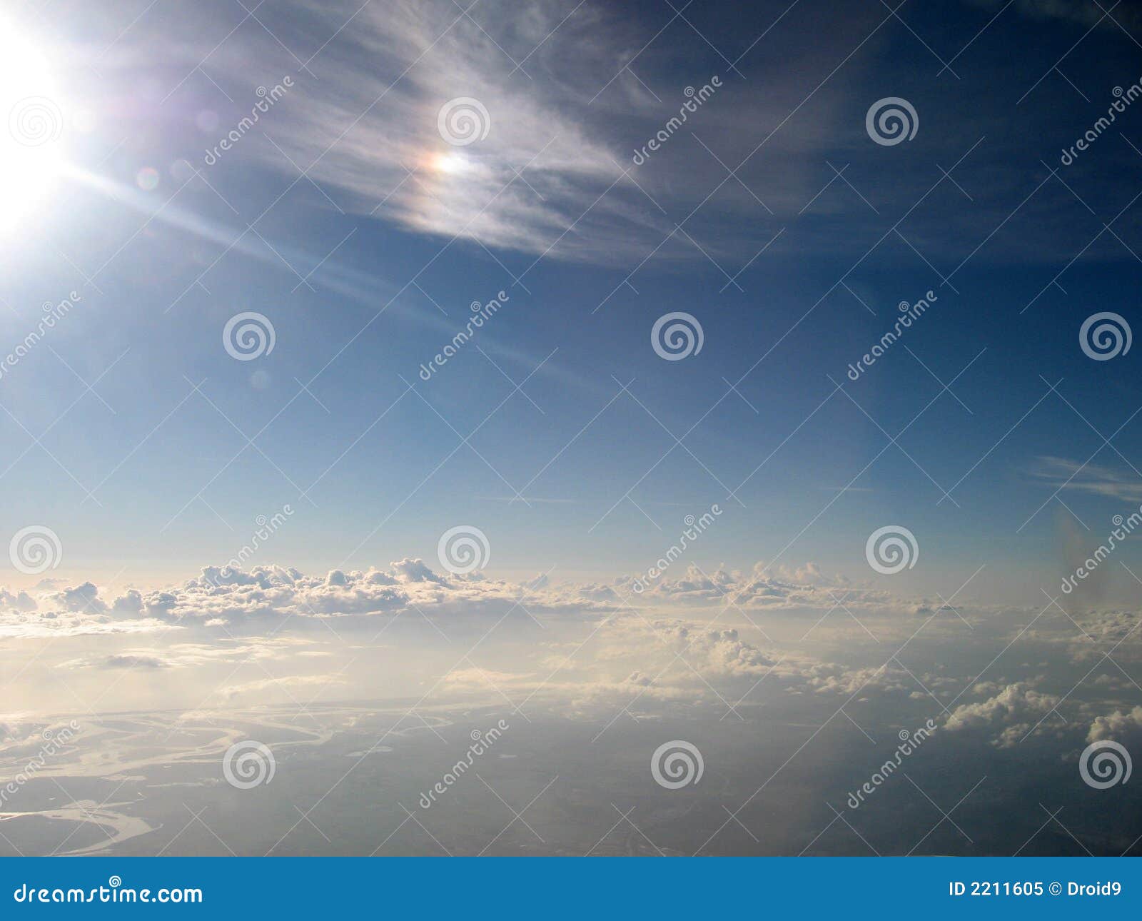 Nubes del cielo. Opinión del cielo/de la nube del avión