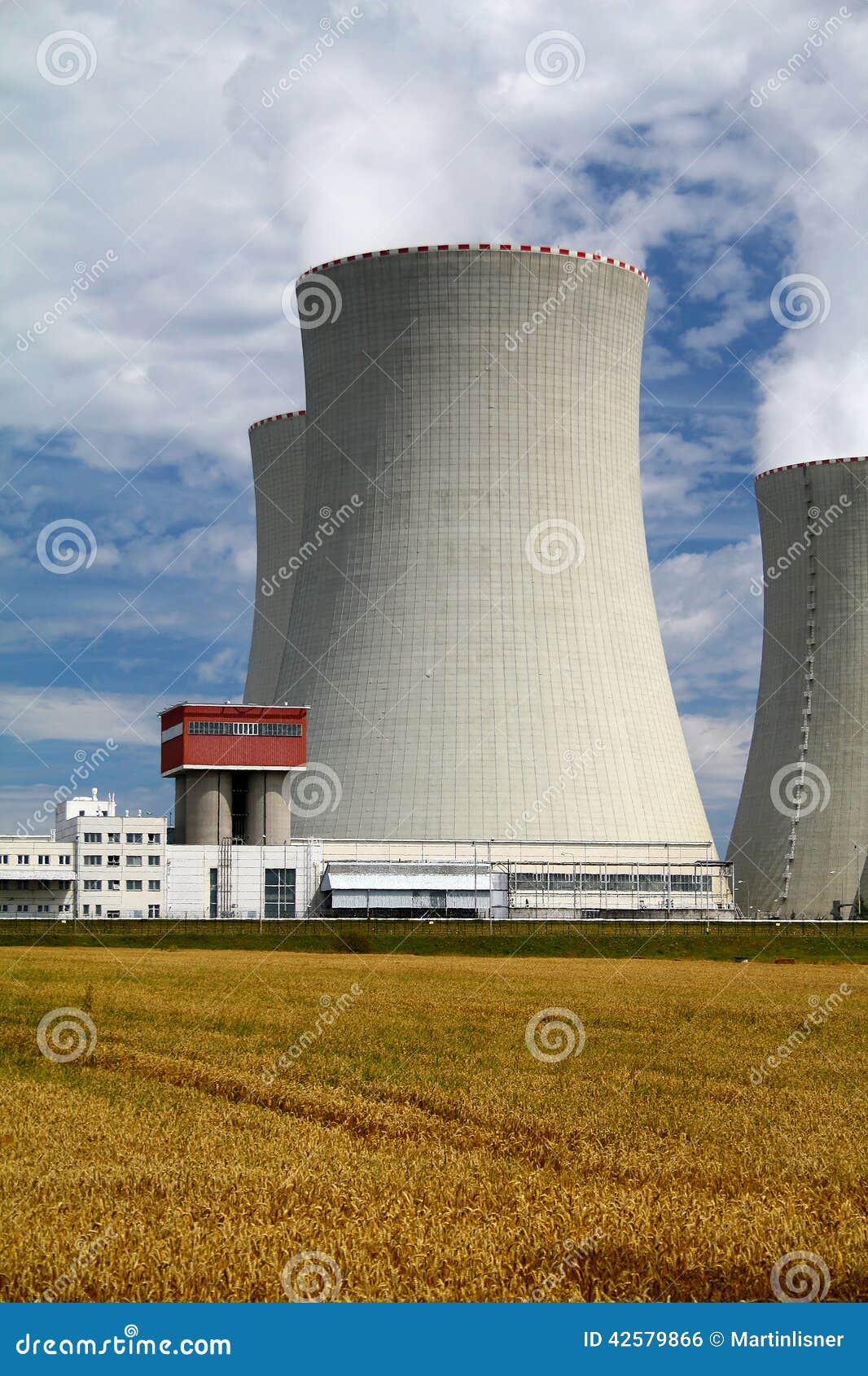 Nuclear Power Plant Temelin in Czech Republic Europe Stock Photo ...
