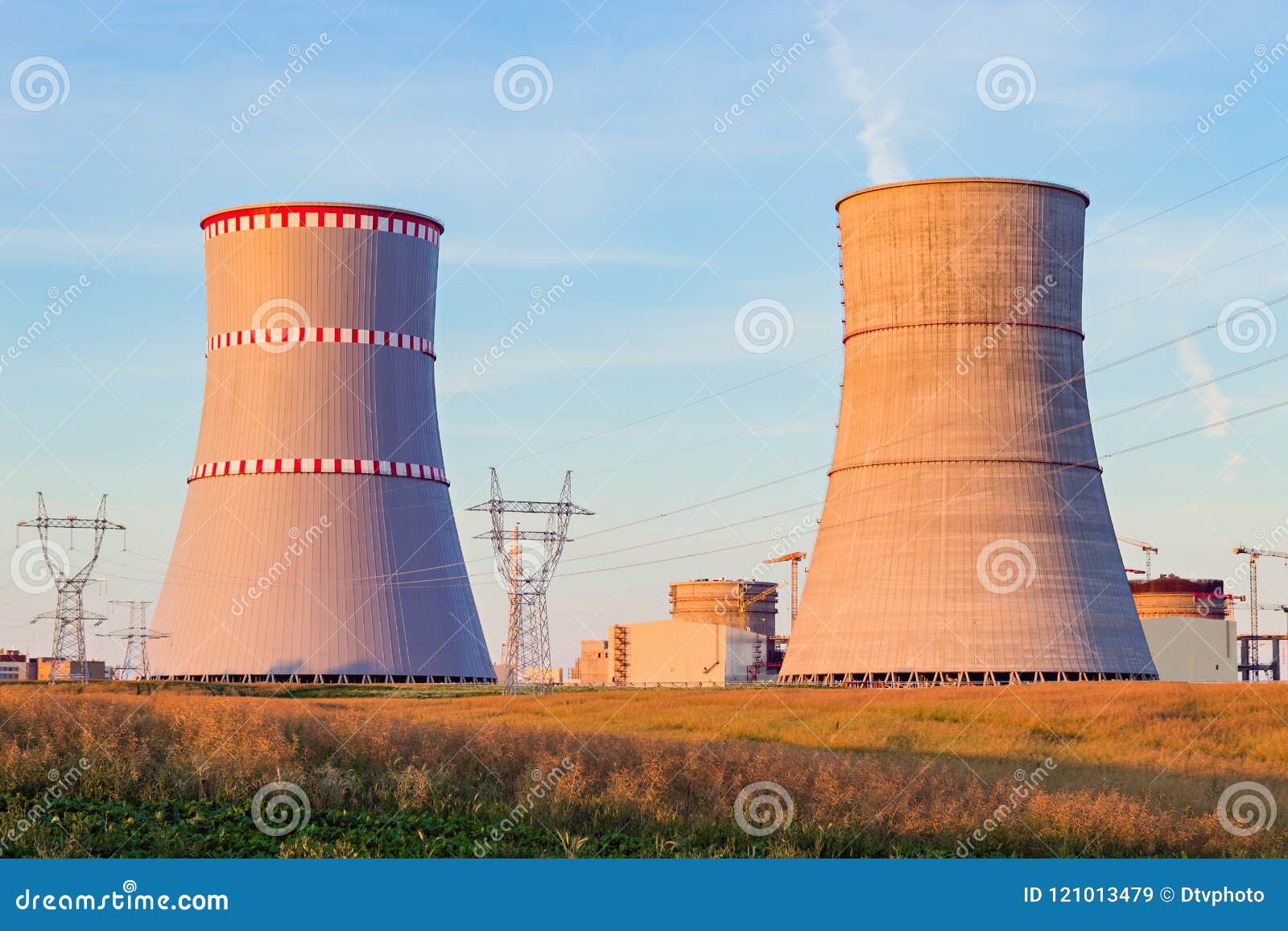 Nuclear Power Plant Which is Under Construction Stock Image - Image of