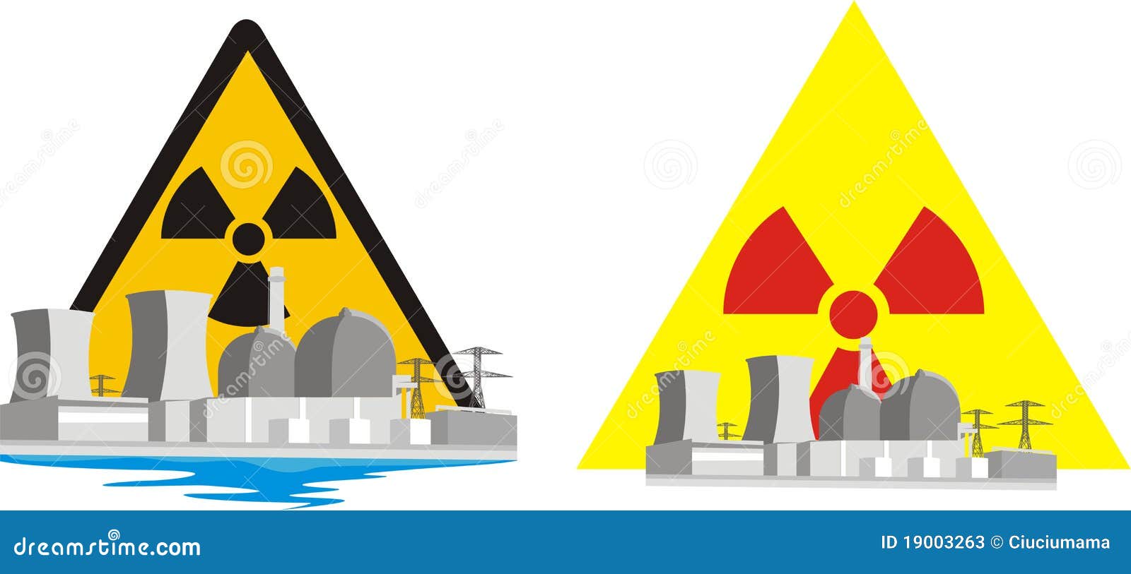 Nuclear Risk Nuclear Energy Stock Vector Illustration of habitat