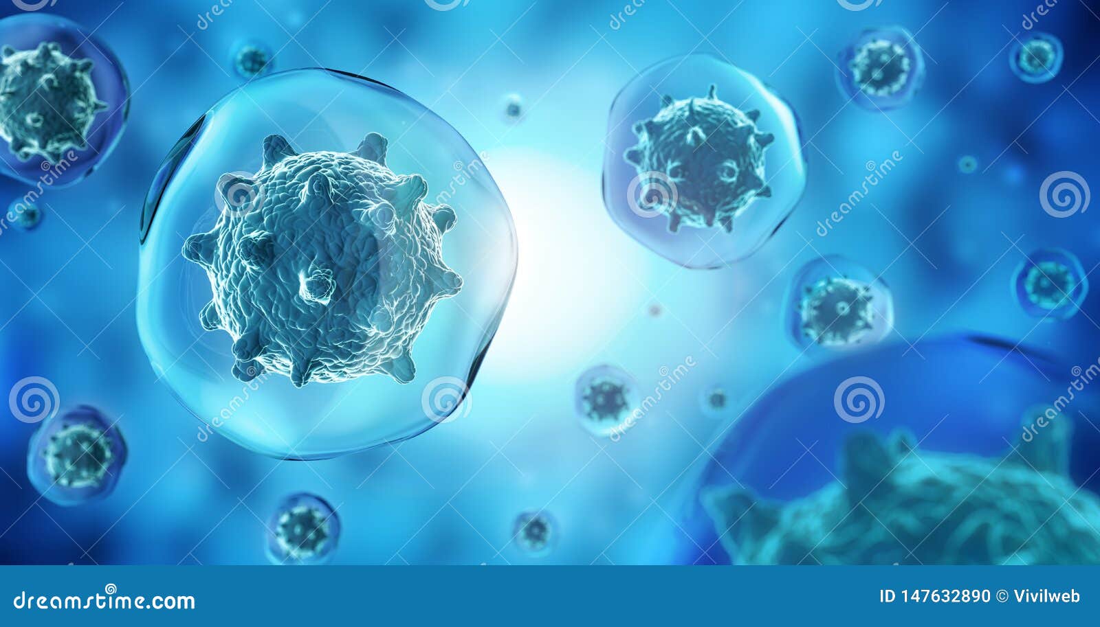 nucleus and membrane of pathogen micro organisms