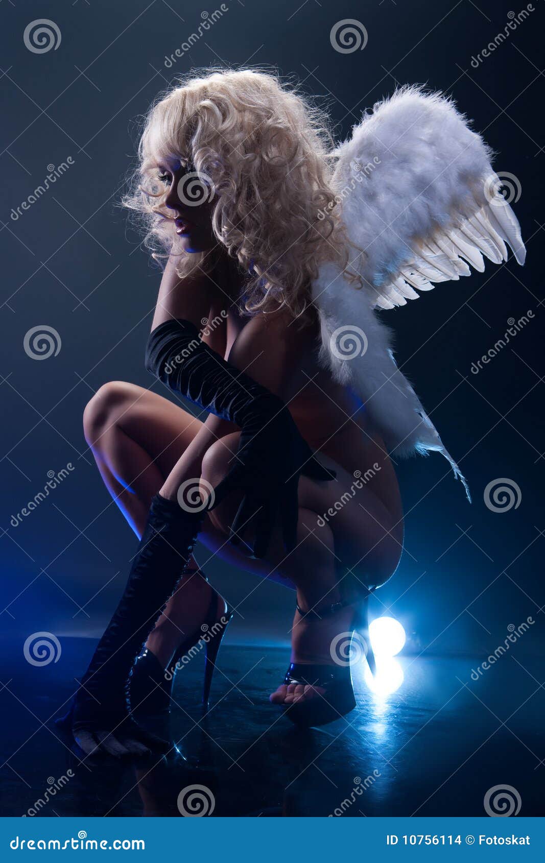 Nude Angel stock photo