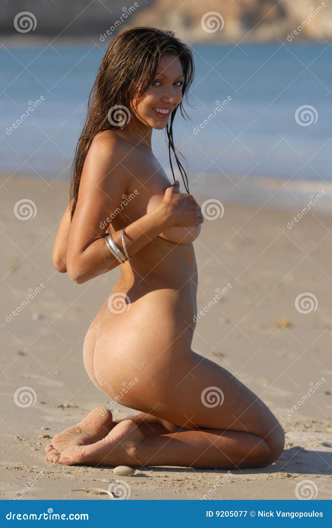 Nude beach girl stock image. Image of sensual, girl, exotic ...