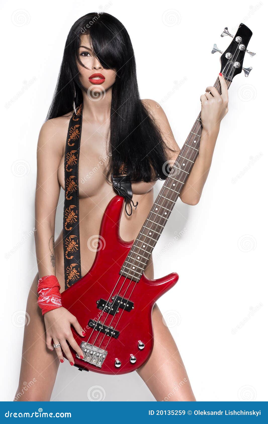 naked girls playing instruments