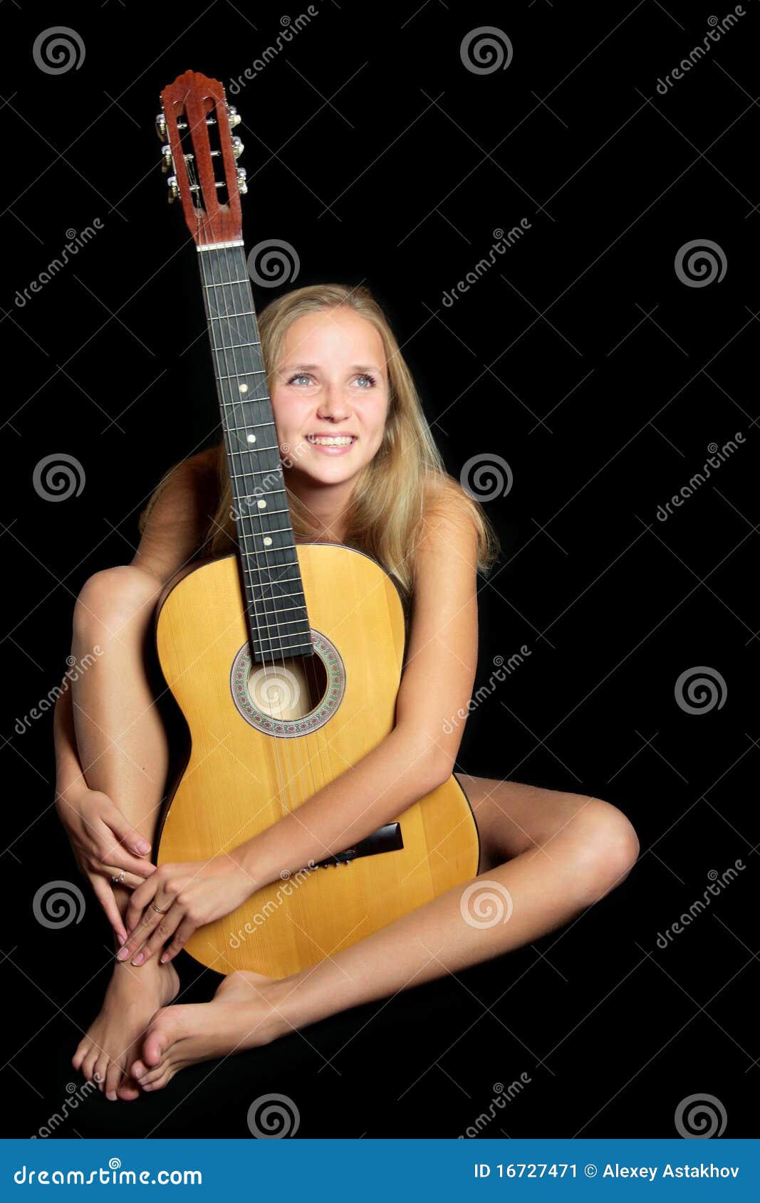 Nude Guitar Stock Image - Image: 16727471