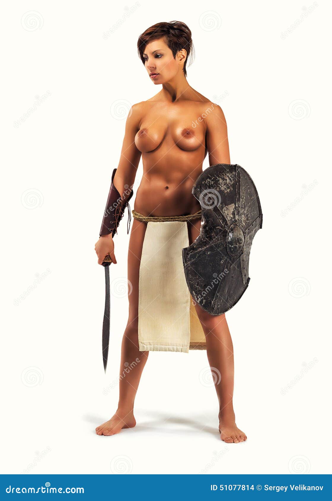 Female warrior nude